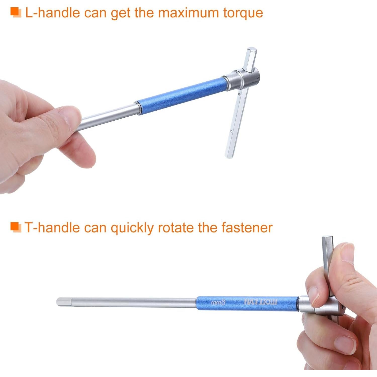 Juego de Llaves Hexagonales T HARFINGTON 4mm Acero Vanadio