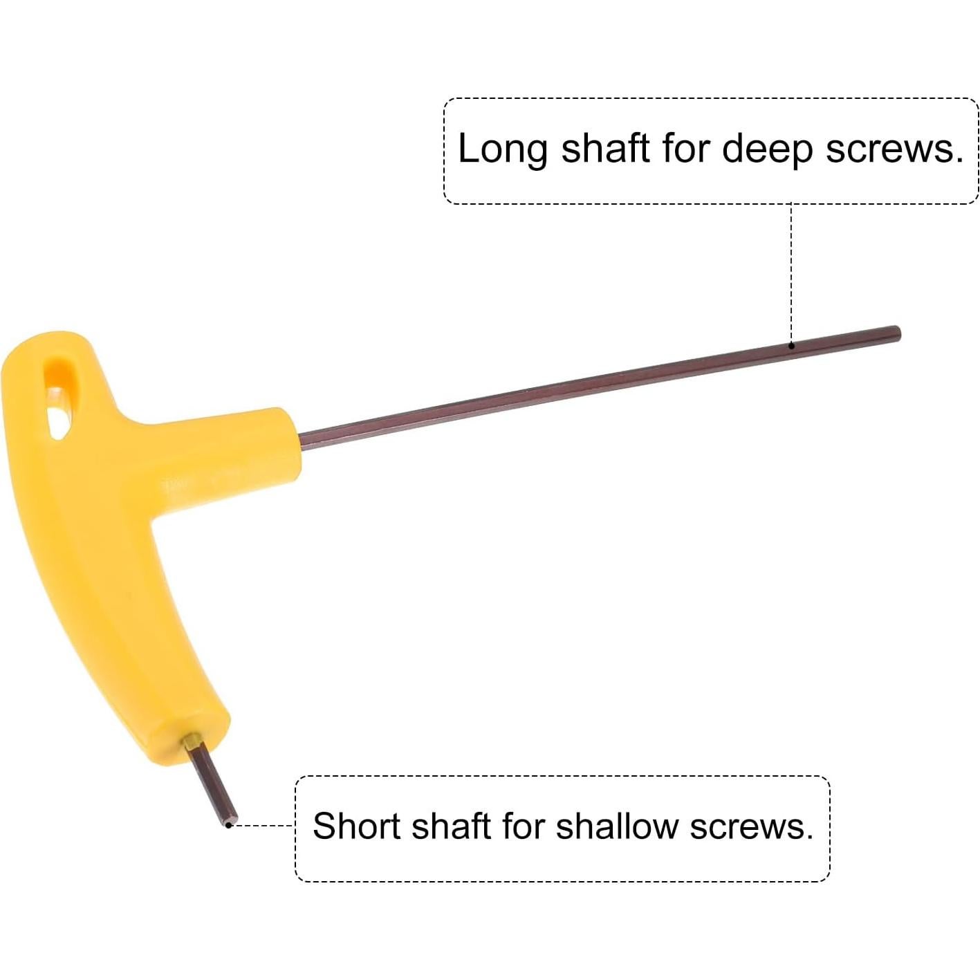 Llave Hexagonal T-HANDLE HARFINGTON 2.5mm Acero Amarillo