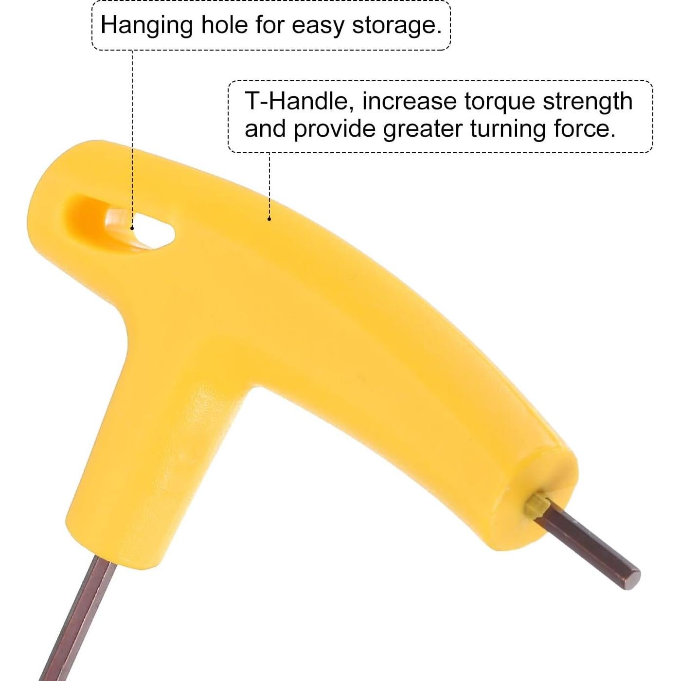 Llave Hexagonal T-HANDLE HARFINGTON 2.5mm Acero Amarillo