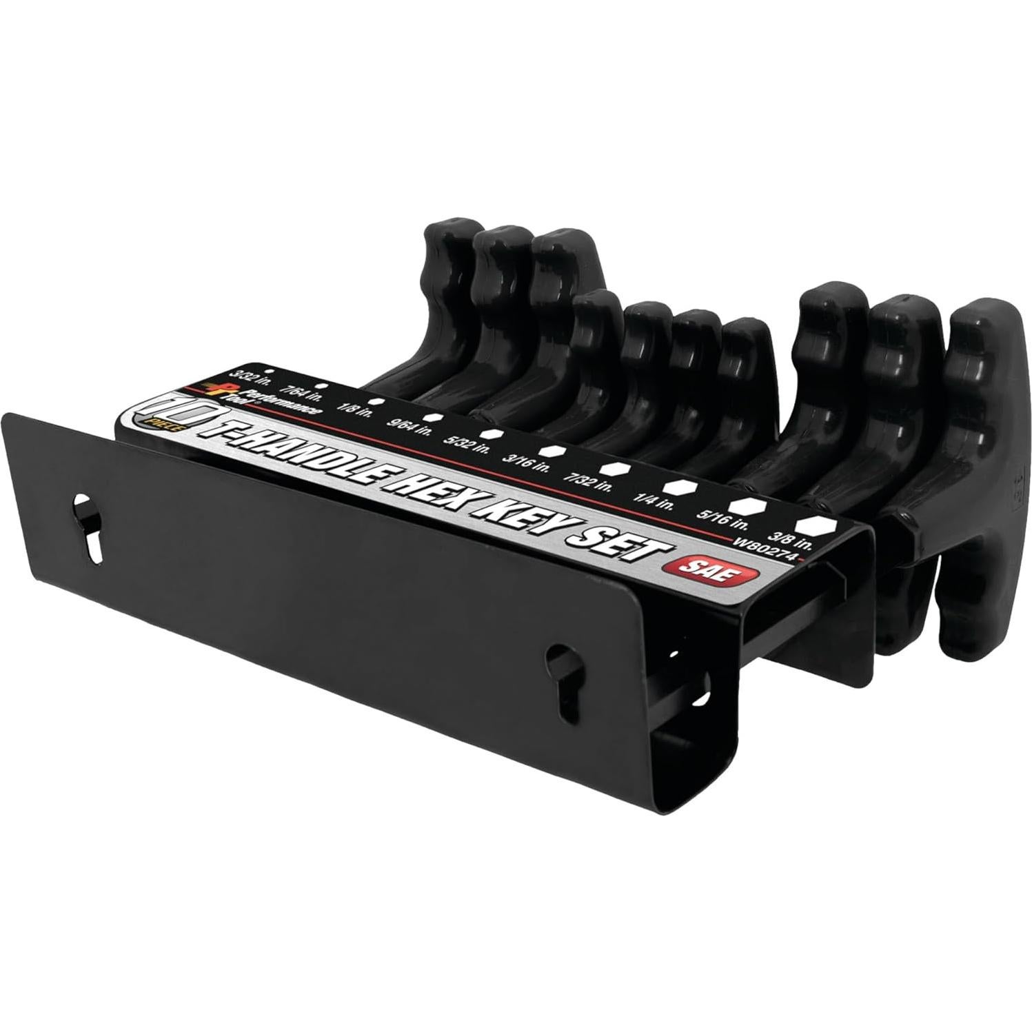 Juego de Llaves Allen T-Handle 10 Piezas Performance Tool