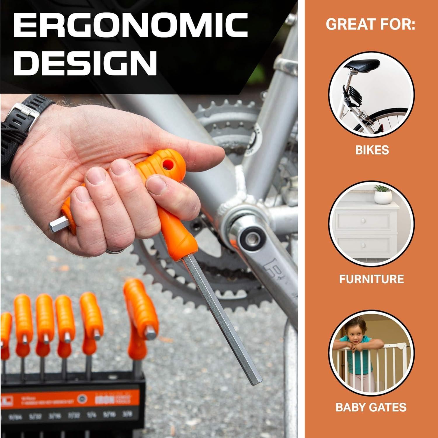 Juego de Llaves Allen T 20 Piezas Iron Forge Tools Métrico