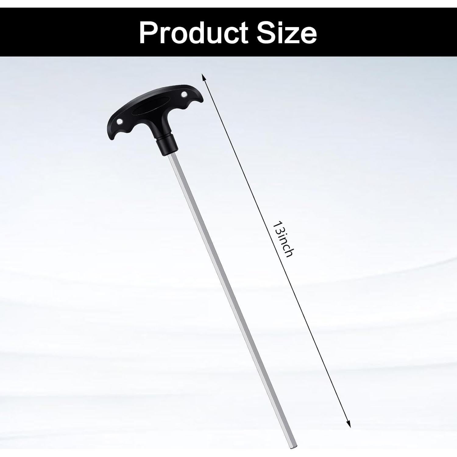 Llave Hexagonal en T Honoson 33 cm para Cubierta de Piscina - 2 Pcs
