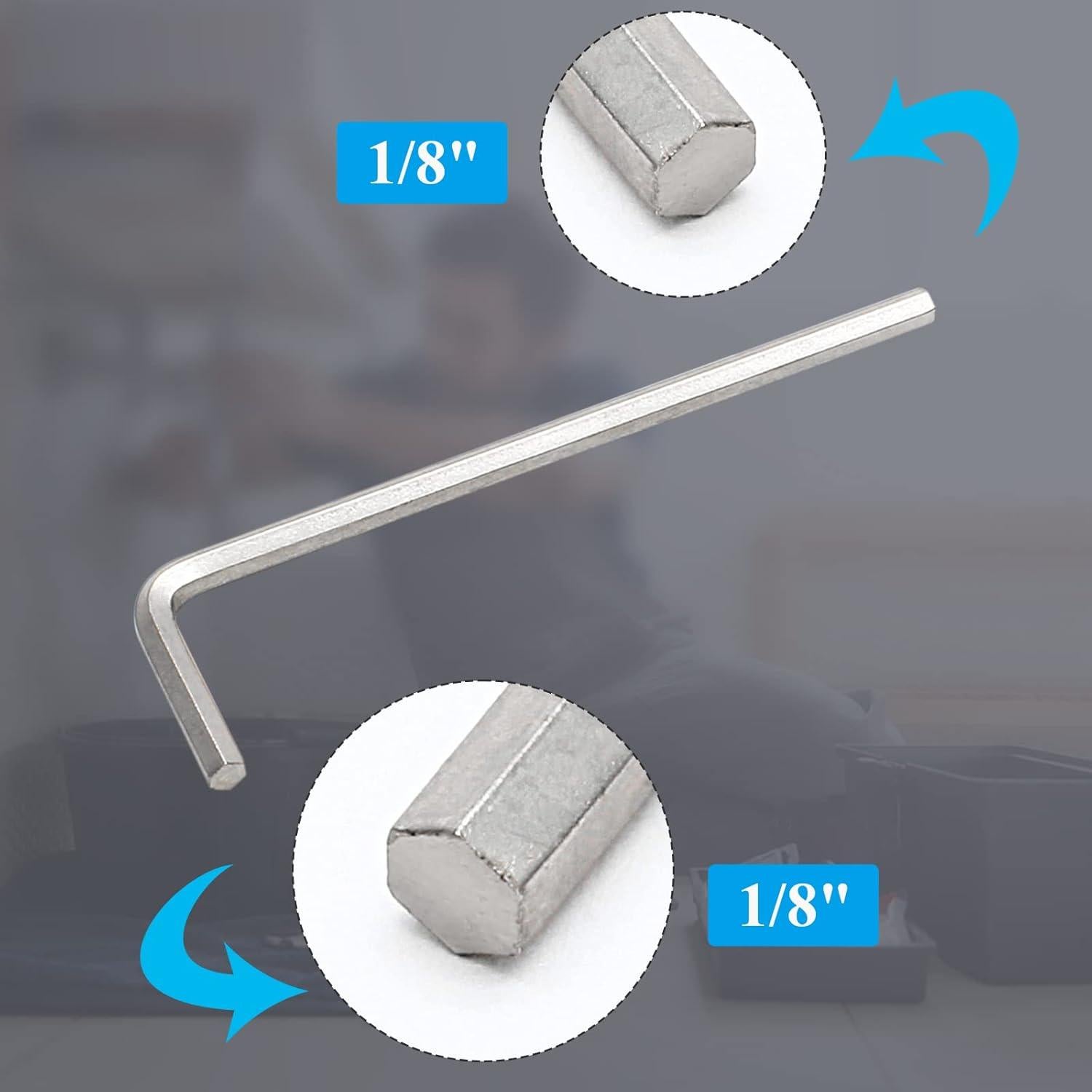 Llave Hexagonal Litoexpe 10 Piezas Acero Cr-V 1/8"