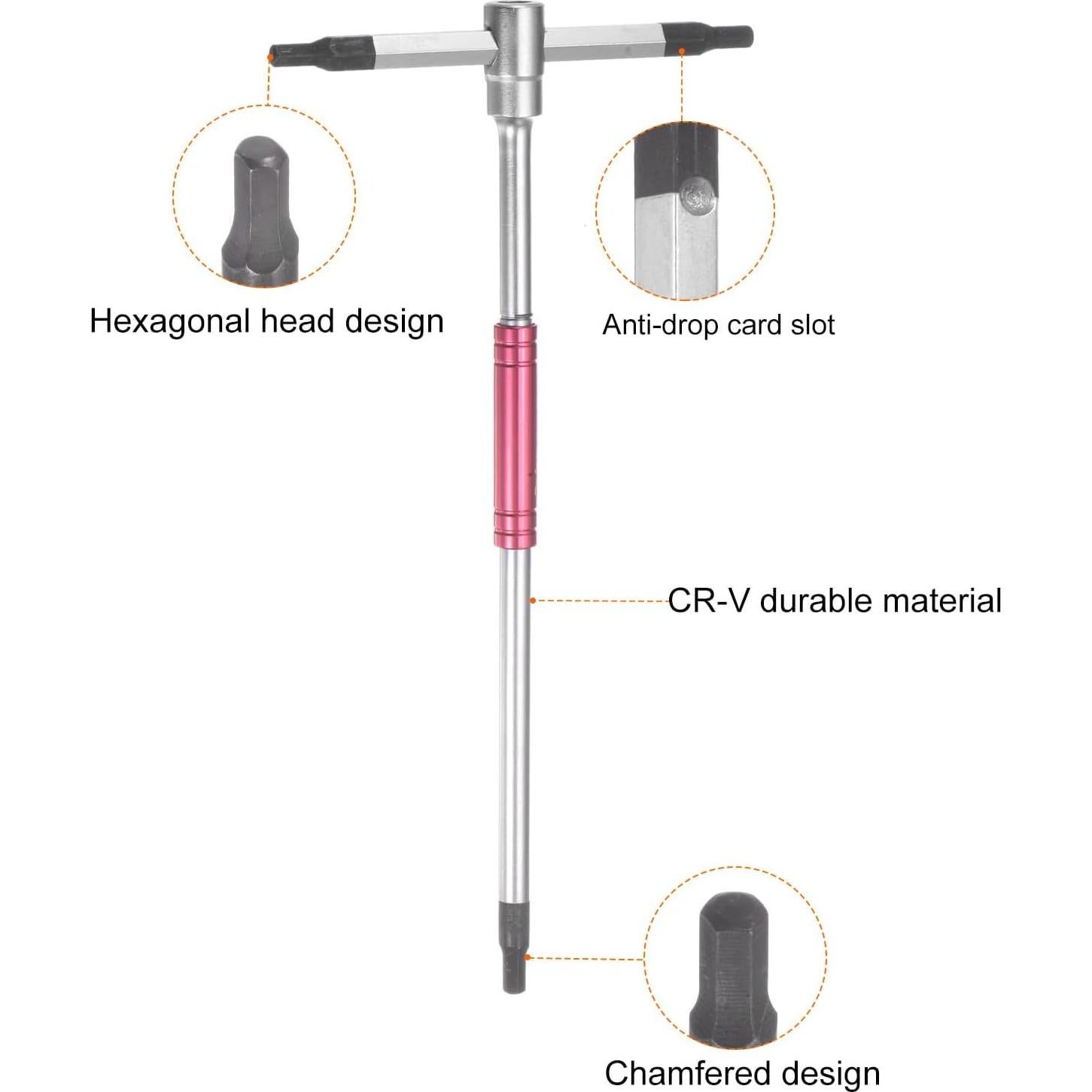 Juego de Llaves Hexagonales T HARFINGTON 4mm Acero Cromo