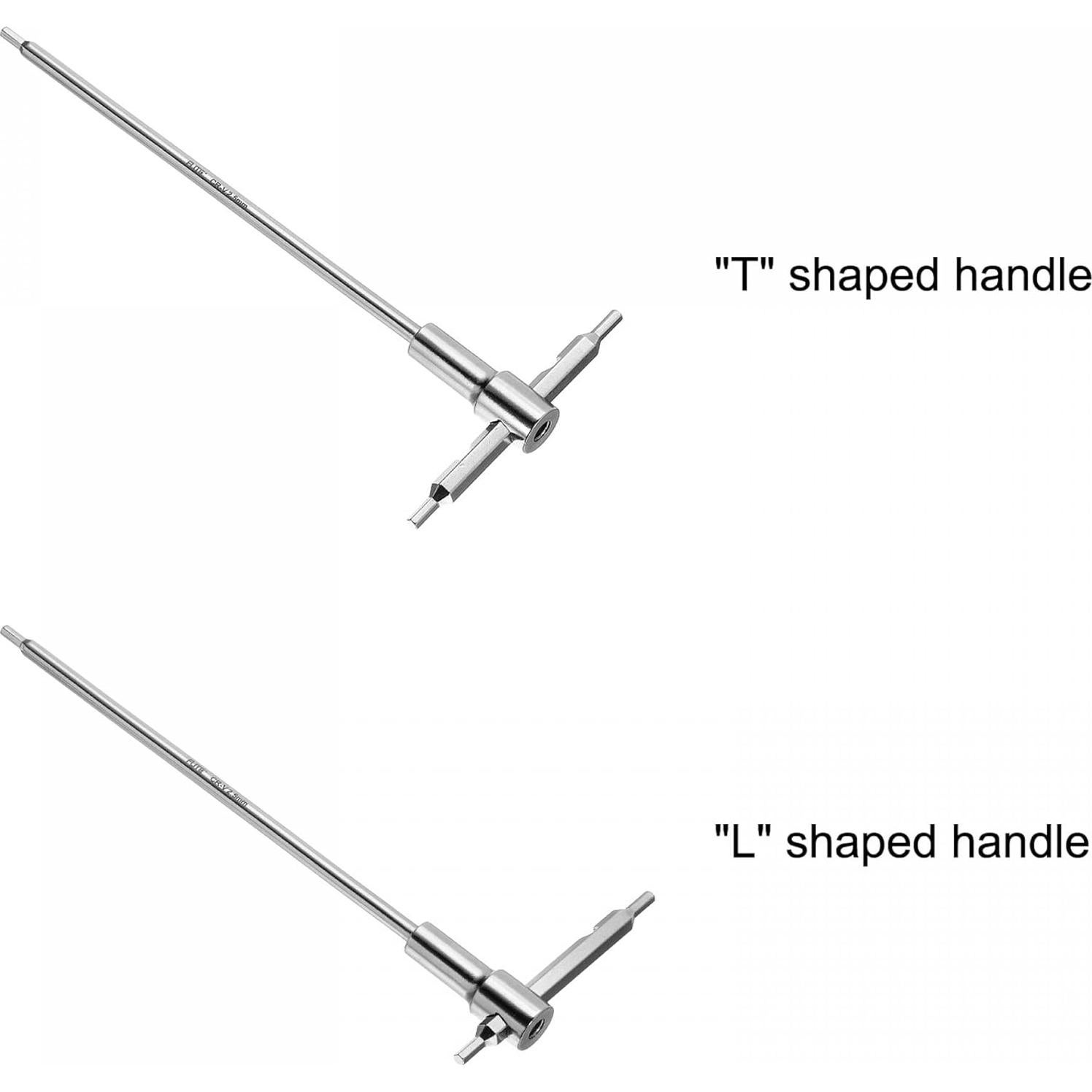 Llave Hexagonal T Deslizante uxcell 2.5mm Acero CR-V