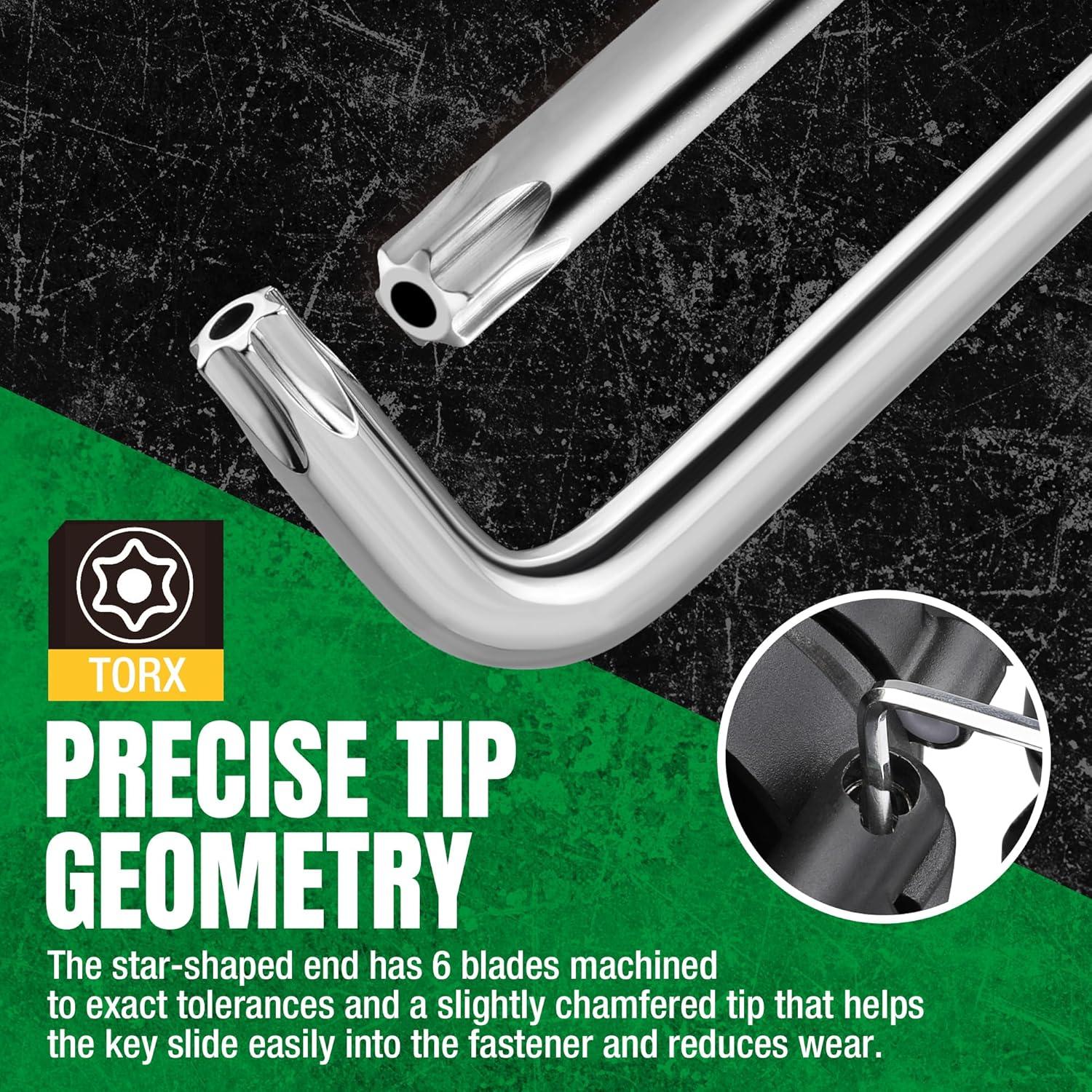 Juego de Llaves Allen Estrella 9 Piezas SK Acero S2