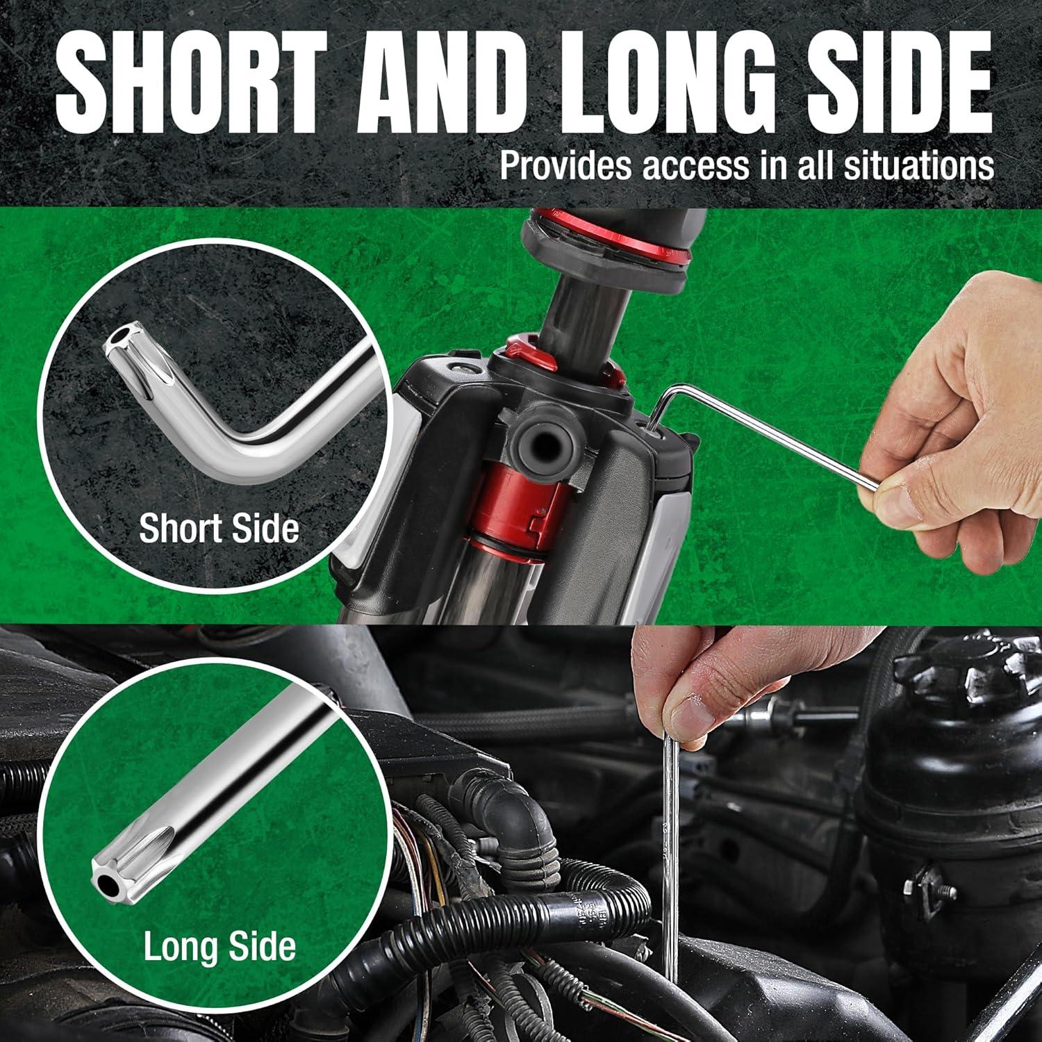 Juego de Llaves Allen Estrella 9 Piezas SK Acero S2