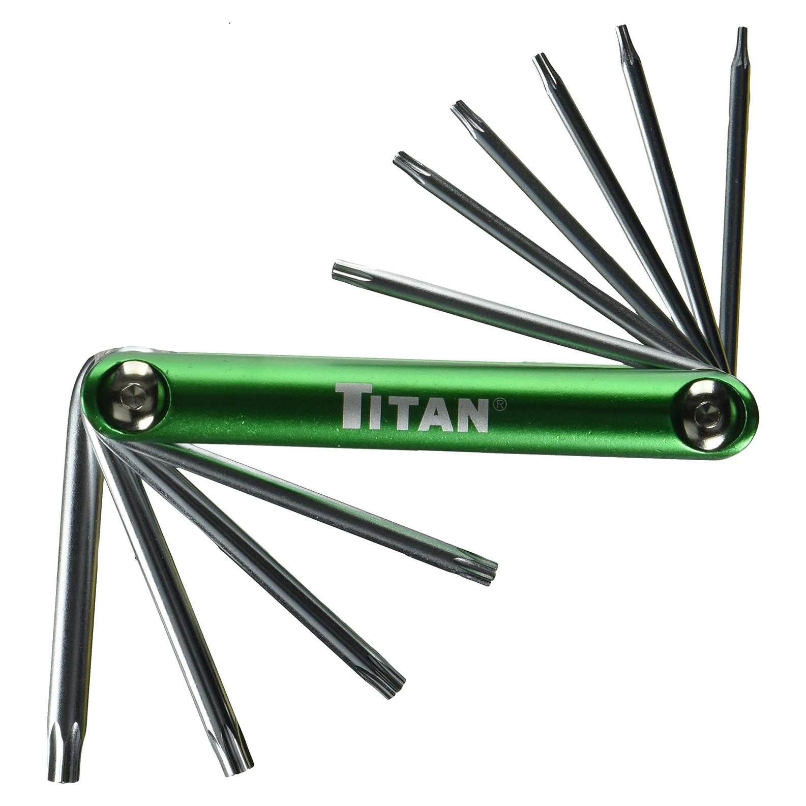 Juego de Llaves Estrella Titan 12710 - Acero Cromo Vanadio