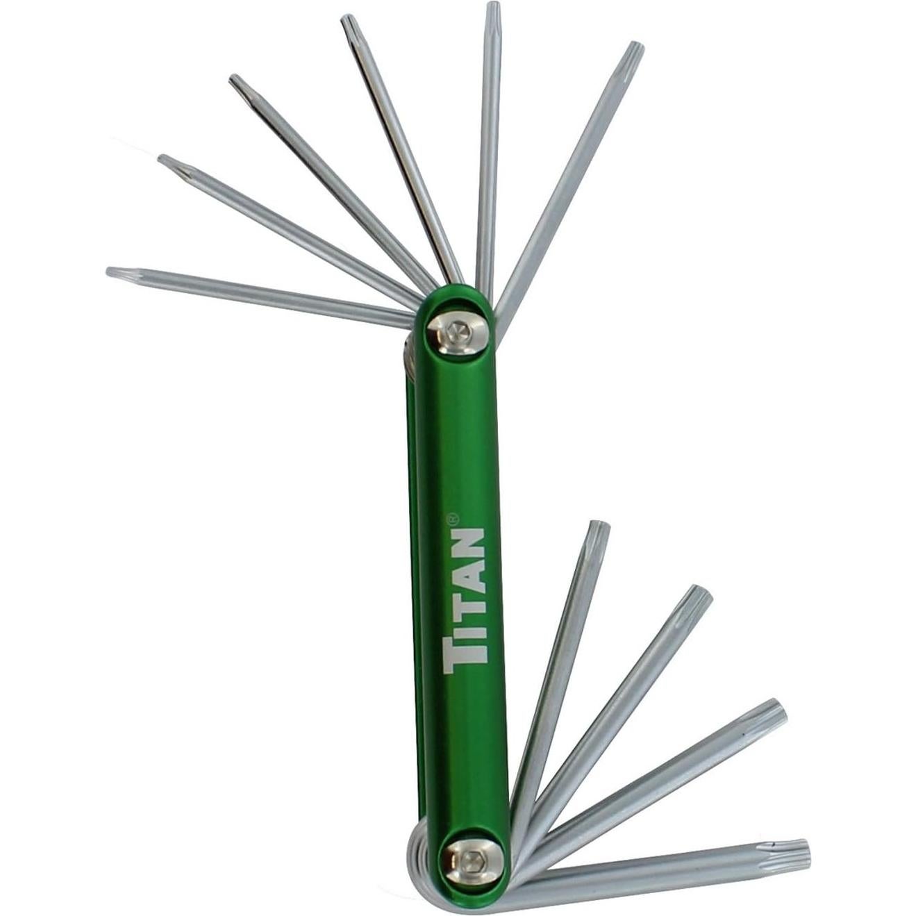 Juego de Llaves Estrella Titan 12710 - Acero Cromo Vanadio