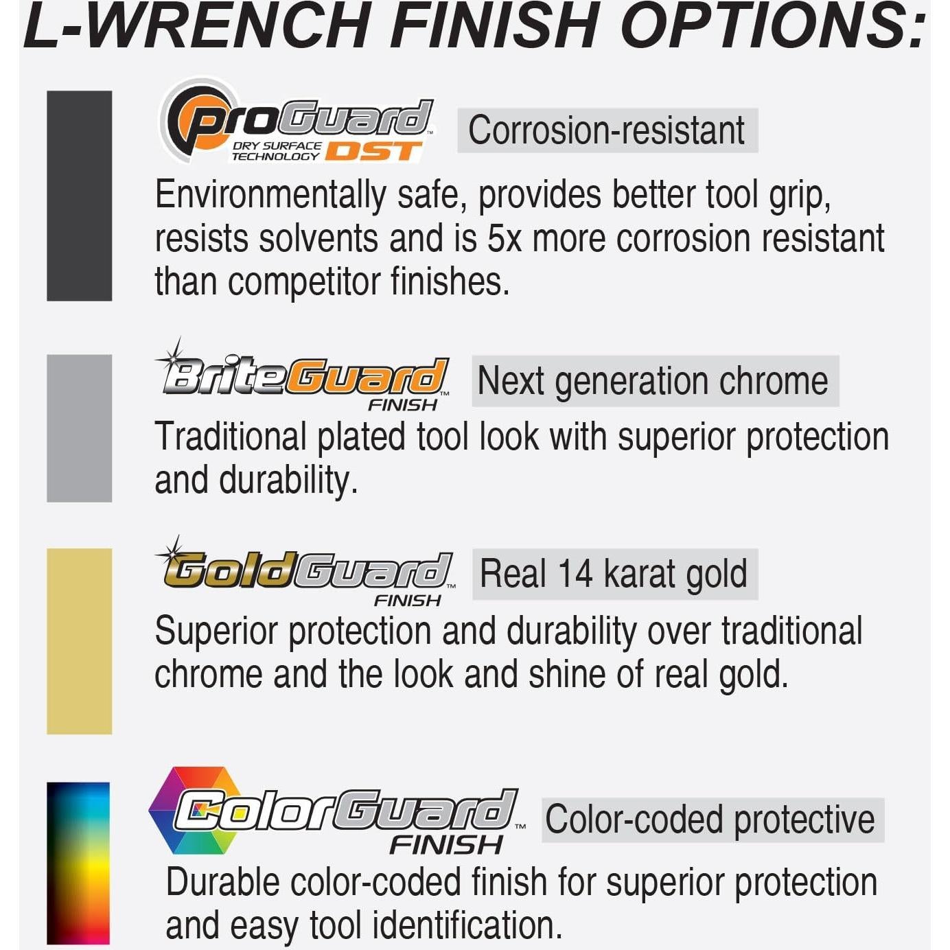 Juego de 9 Llaves L Bondhus 10999 Punta Esférica 1.5-10mm