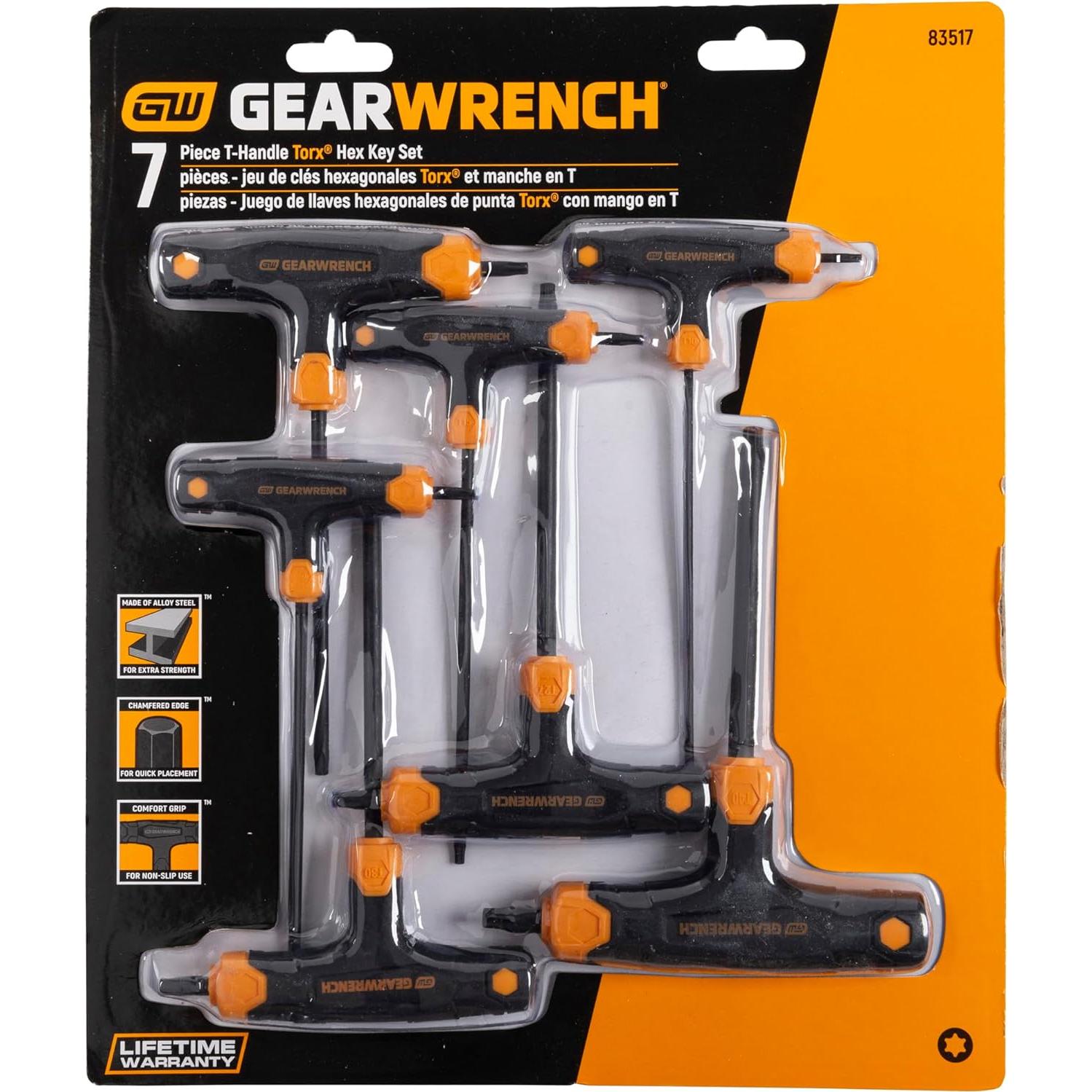Juego de Llaves Torx GEARWRENCH 7 Piezas Acero Aleado