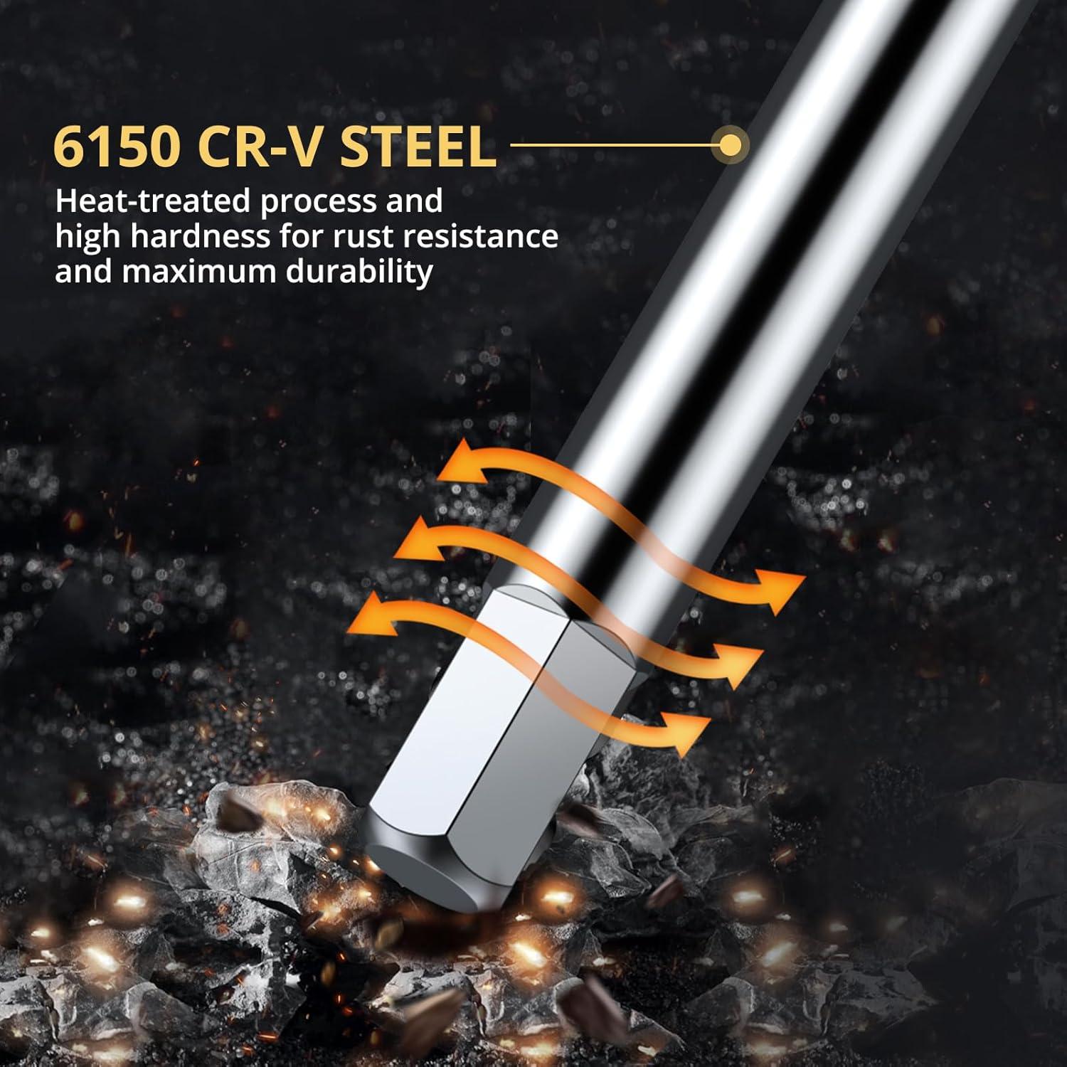 Juego de Llaves Allen T-Handle AMTOVL 10 Pcs 2mm-10mm Acero