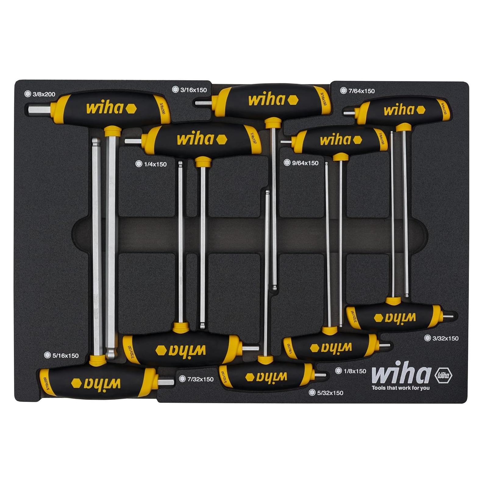 Set de Herramientas Wiha 54081 10 Piezas Mango T Doble Acción