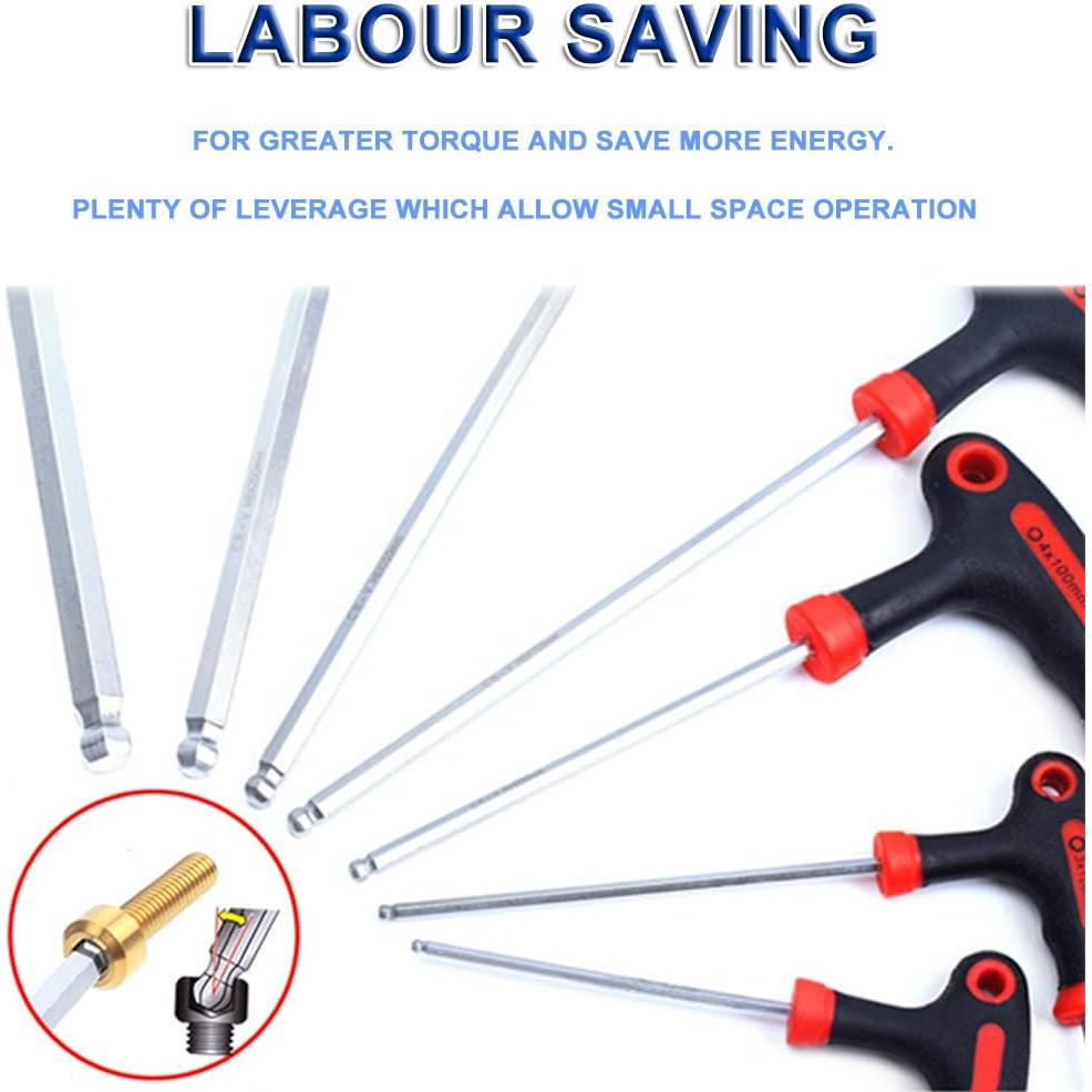 Juego de Llaves Allen Hexagonales COOLWHEEL 4/5/6mm T-Handle