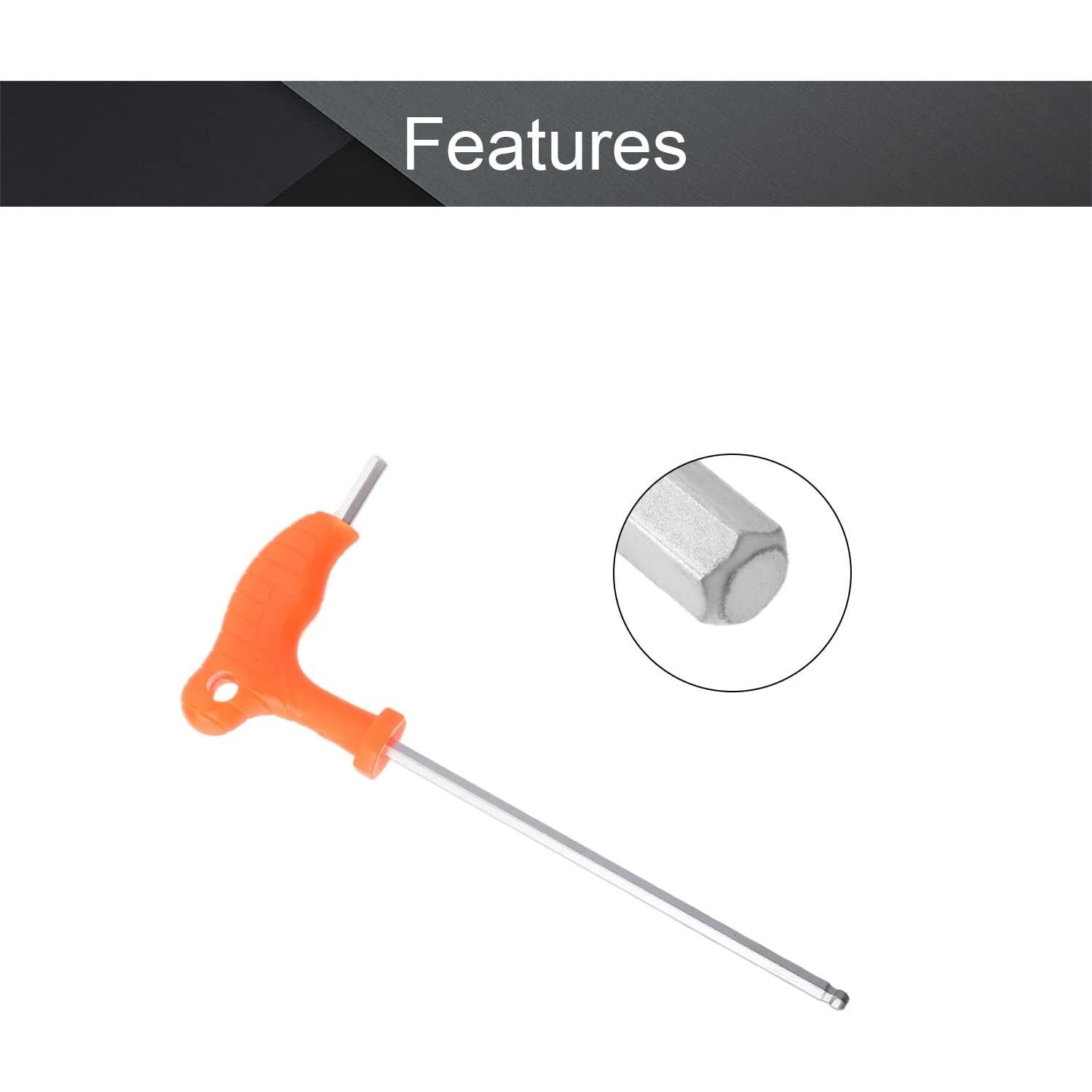 Llave Hexagonal T Utoolmart 4mm Acabado Cromado