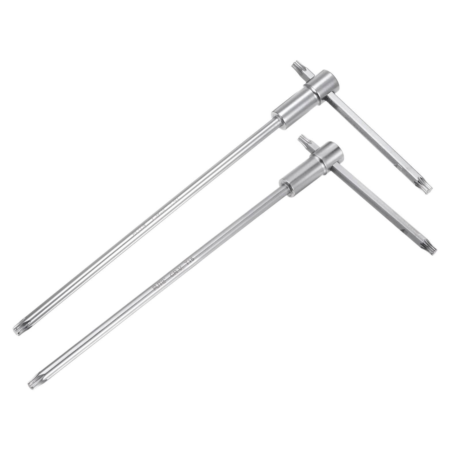 Llave Hexagonal T25 T30 uxcell con Mango Deslizante 195mm