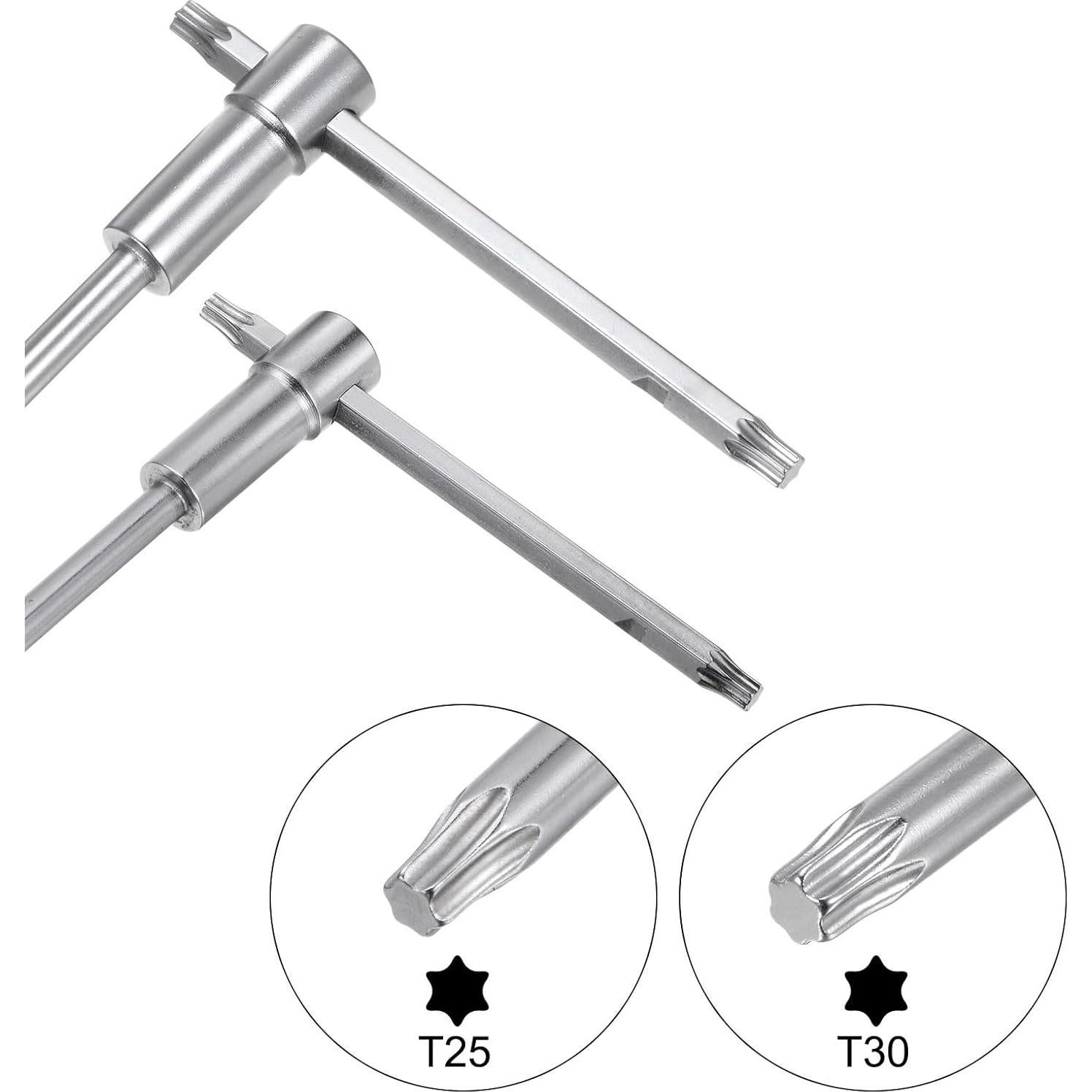 Llave Hexagonal T25 T30 uxcell con Mango Deslizante 195mm