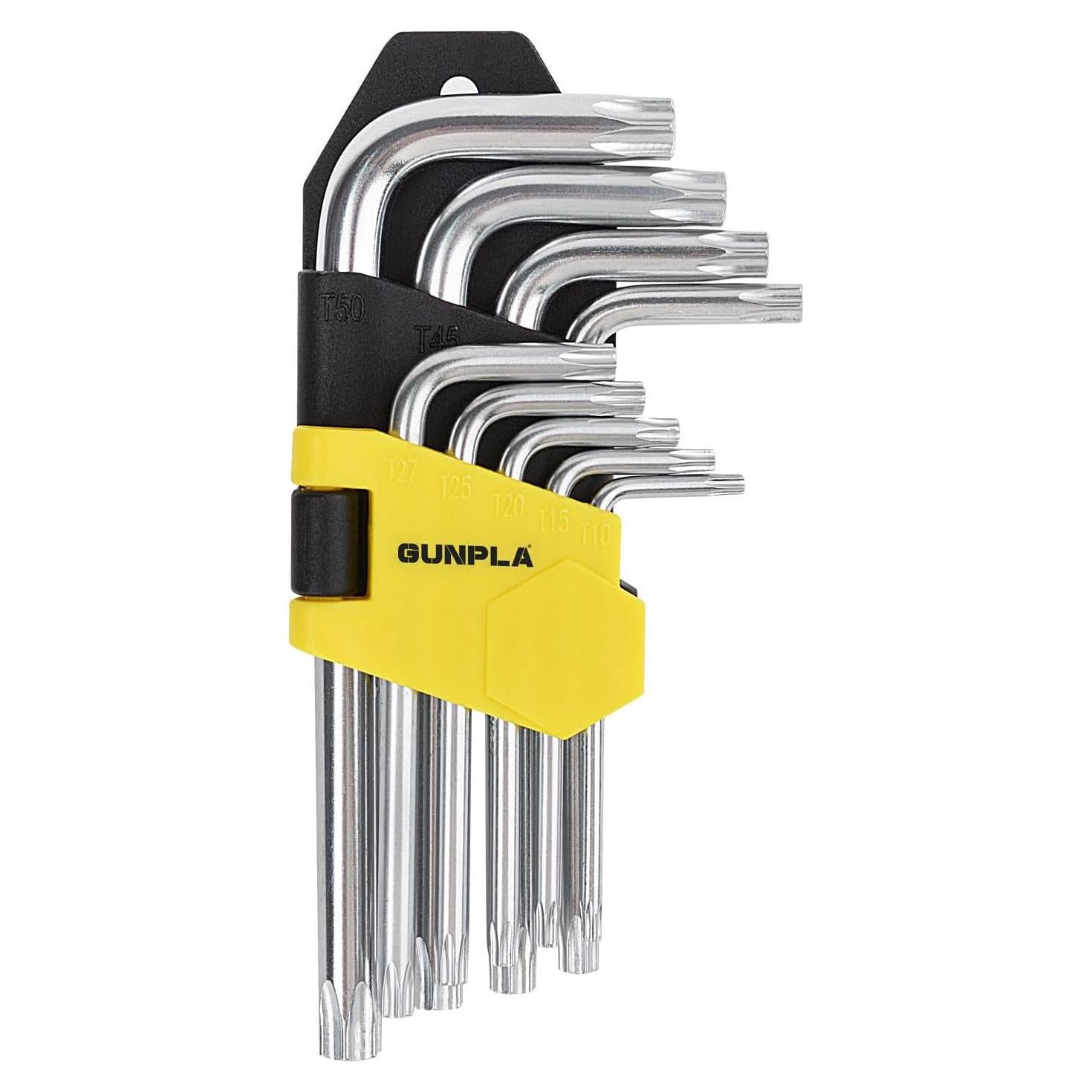 Juego de Llaves Allen Torx Gunpla 9 Piezas T10-T50 con Estuche