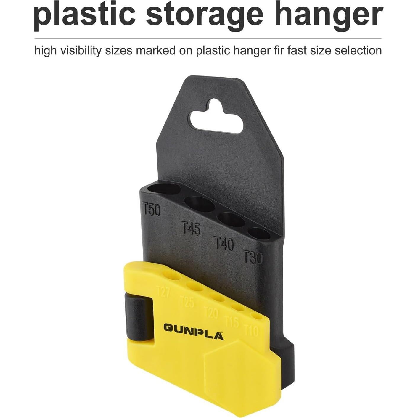 Juego de Llaves Allen Torx Gunpla 9 Piezas T10-T50 con Estuche