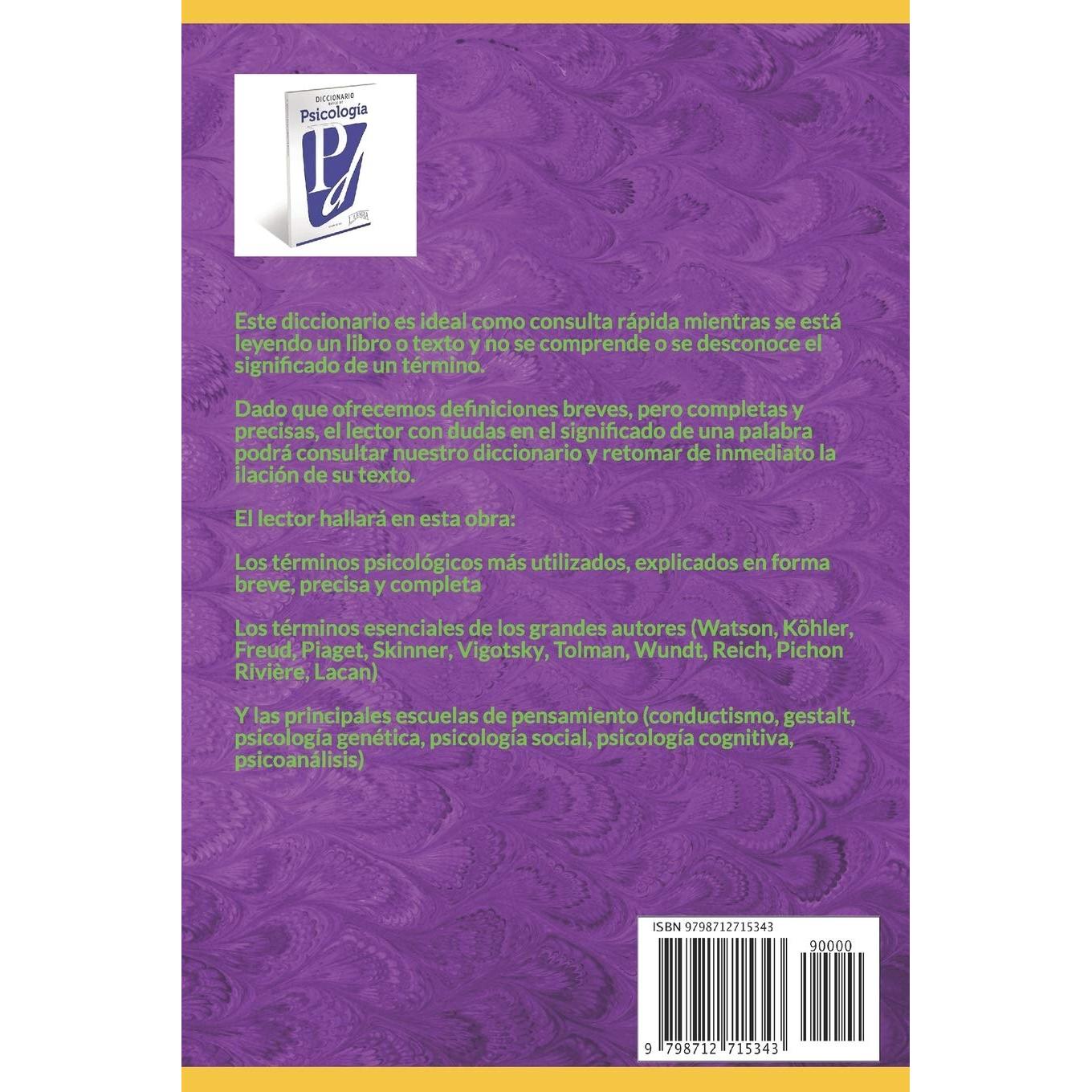 DICCIONARIO BÁSICO DE PSICOLOGÍA (DICCIONARIOS BÁSICOS POR DISCIPLINA) (Spanish Edition)