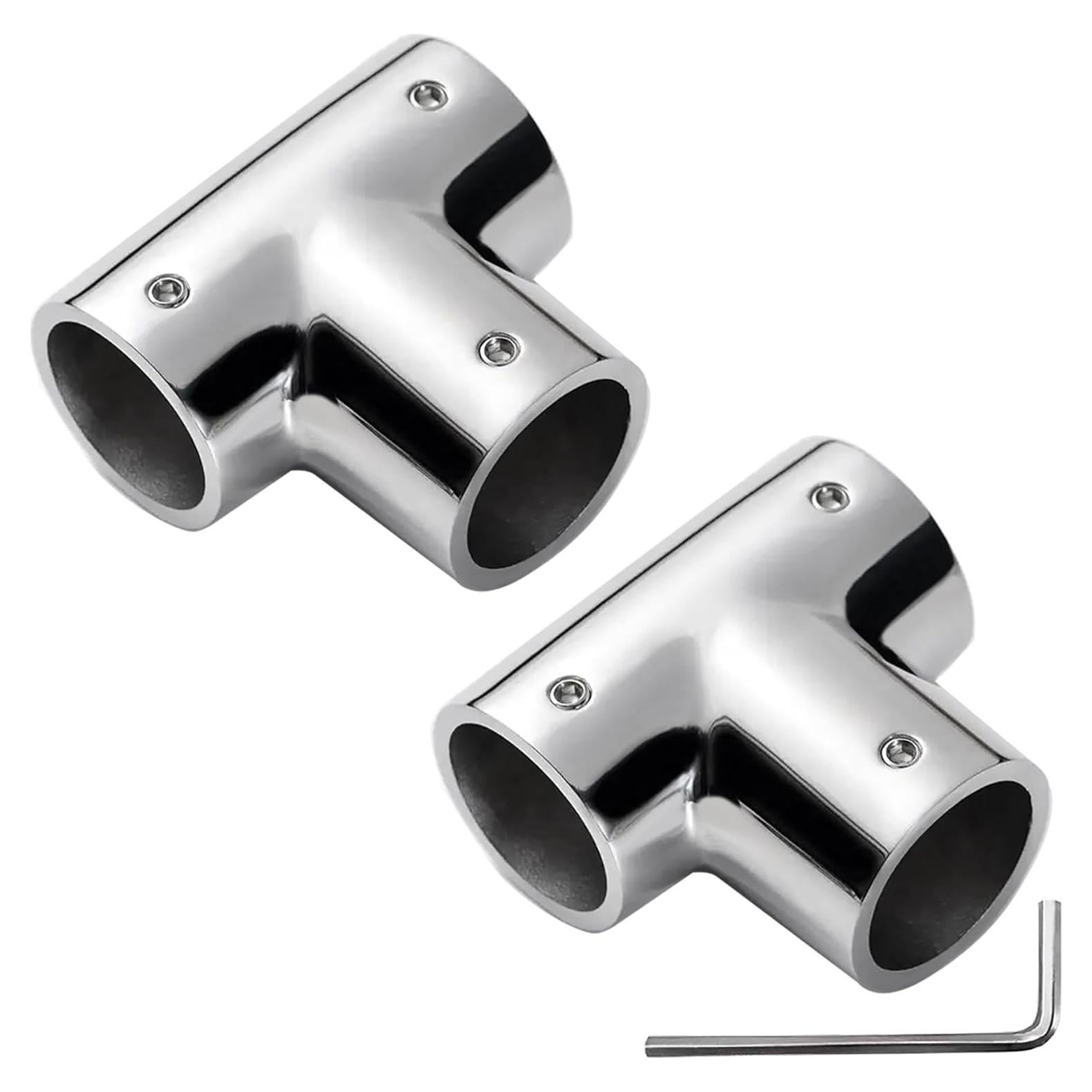 Accesorio T para Pasamanos YANYUCB Acero Inoxidable 316 2 Unidades