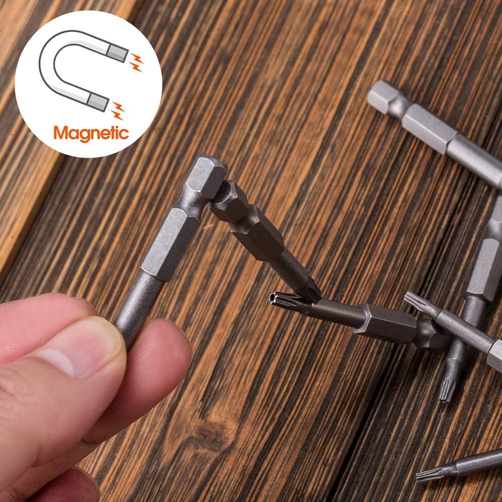 Juego de 10 Puntas de Destornillador Torx VAKOGAL Acero S2