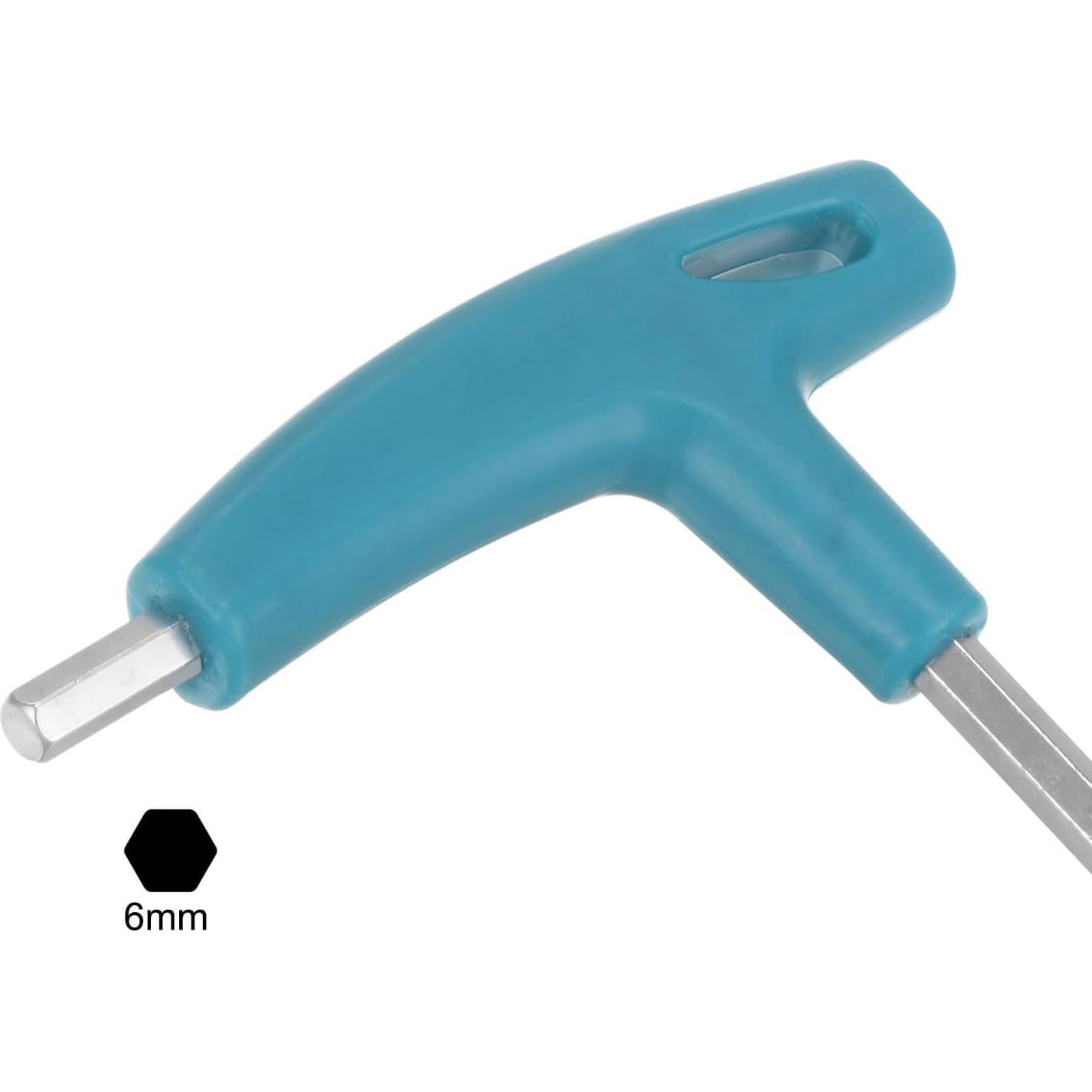 Llave Hexagonal T uxcell 6mm Acabado Cromado 210mm