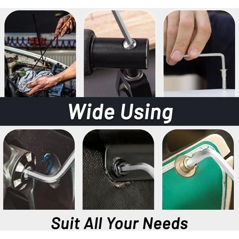 Juego de Llaves Allen 8 en 1 Yopolaz - Acero Aleado Hexagonal