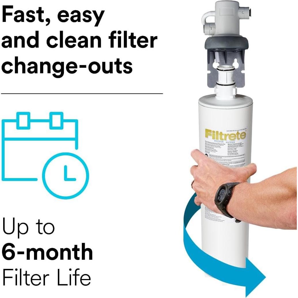 Sistema de Filtración de Agua Filtrete 3US-MAX-S01 Bajo Fregadero