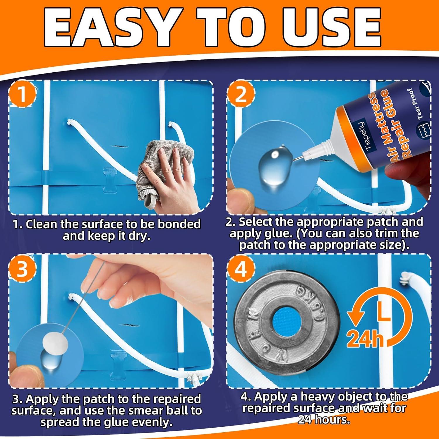 Kit de Parche para Colchón de Aire Tiepetly - Reparación PVC