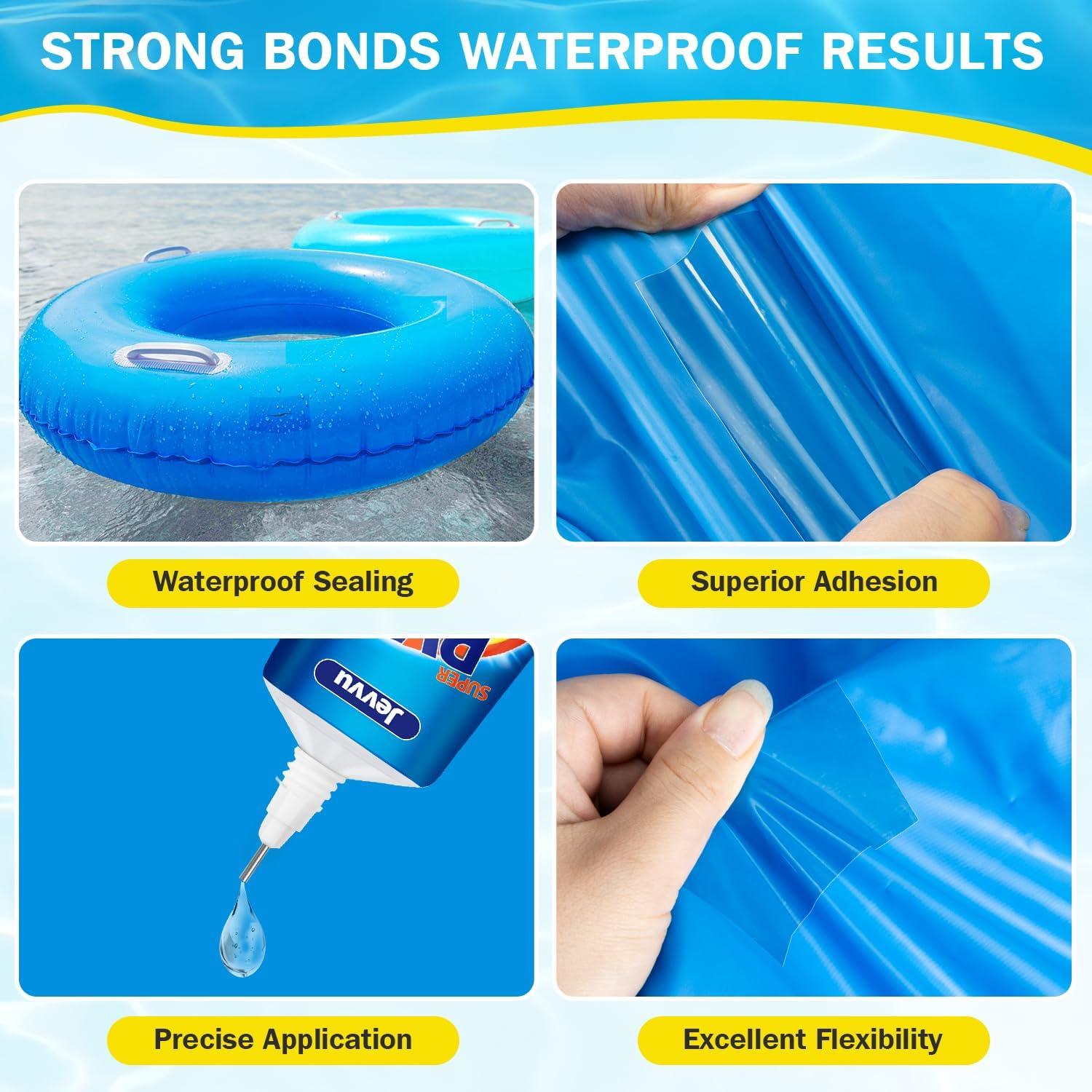 Kit de Parche para Colchón Inflable Jevvu - 15 Parches PVC