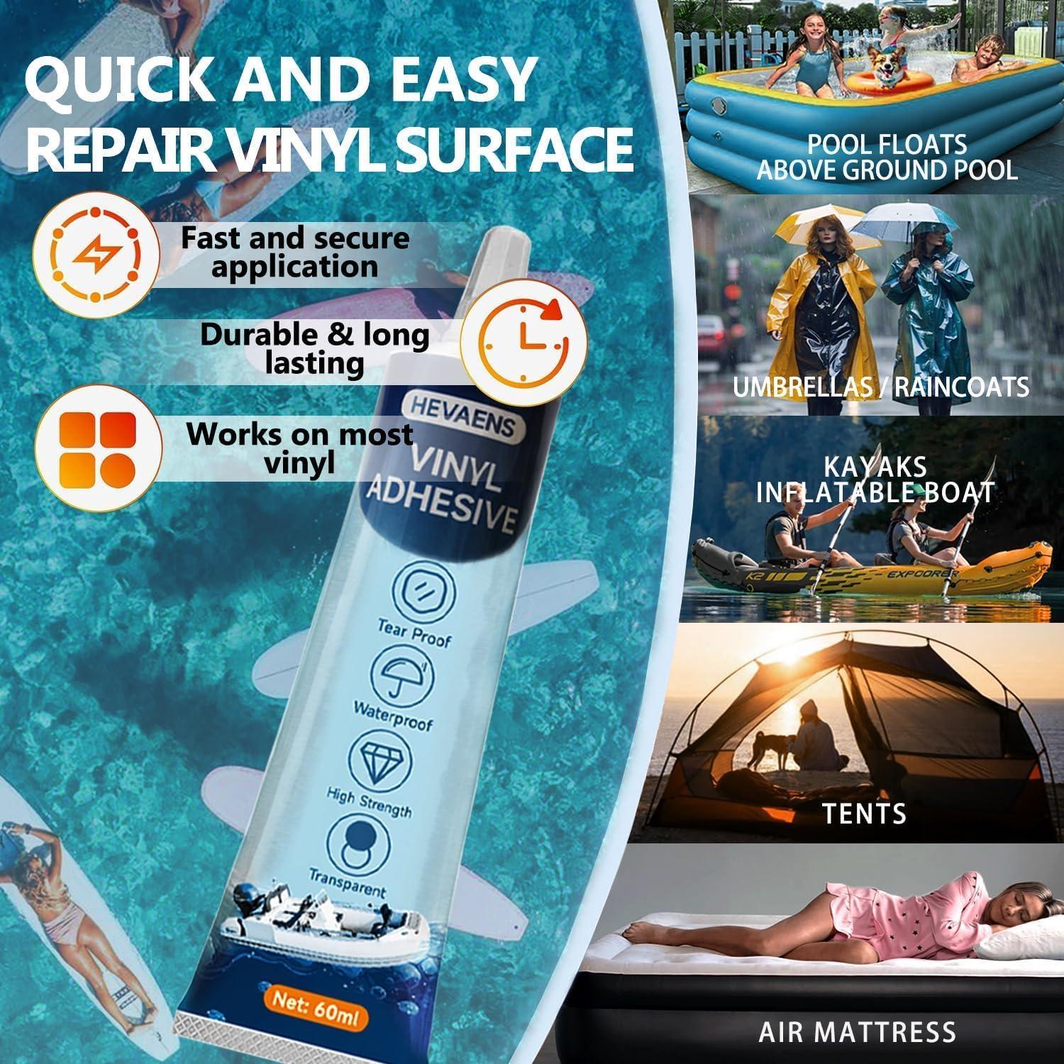 Kit de Reparación para Colchón Inflable Hevaens - 60ml Pegamento