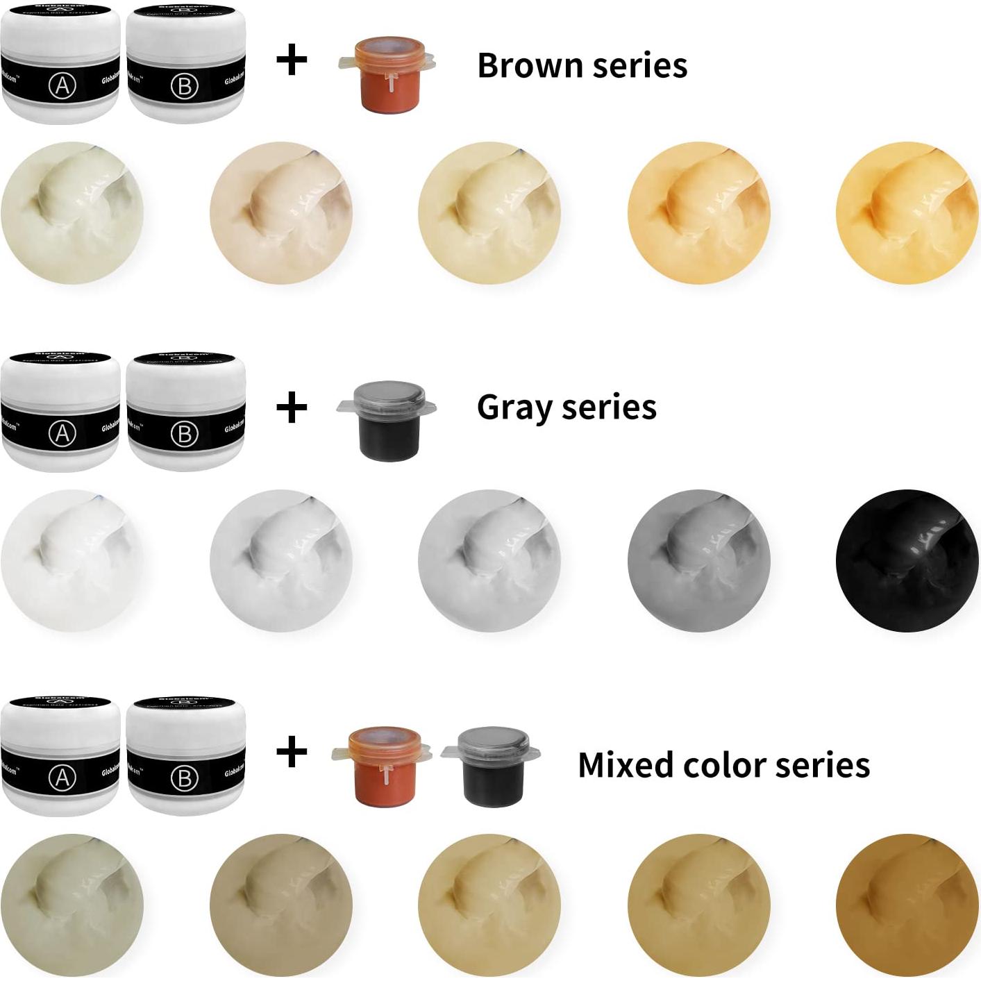 Kit de Reparación de Baño Globalcom 3.7oz Fibra de Vidrio Blanco