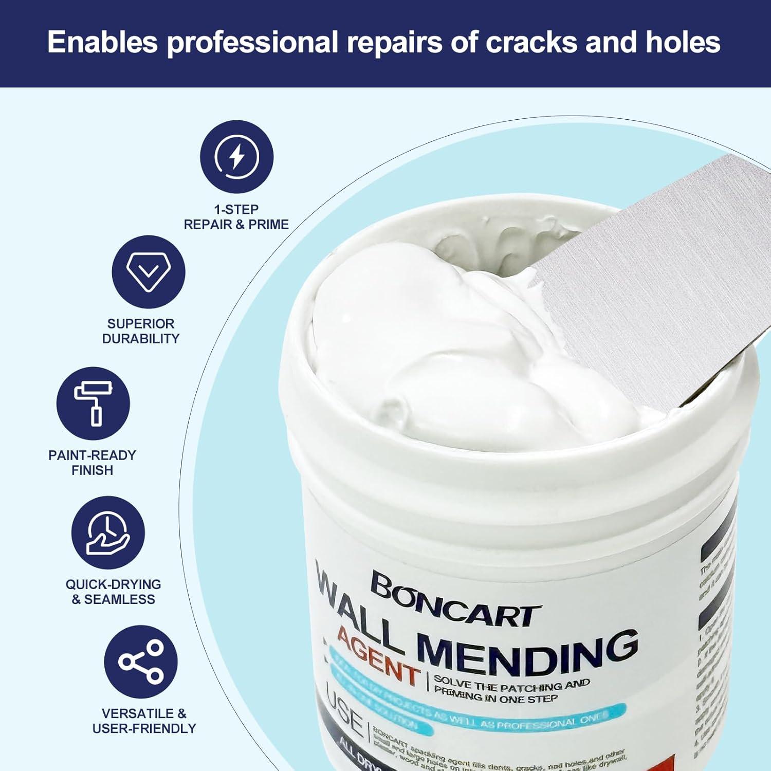 Kit de Reparación de Paneles de Yeso BONCART 8.6oz - Herramientas Todo en Uno