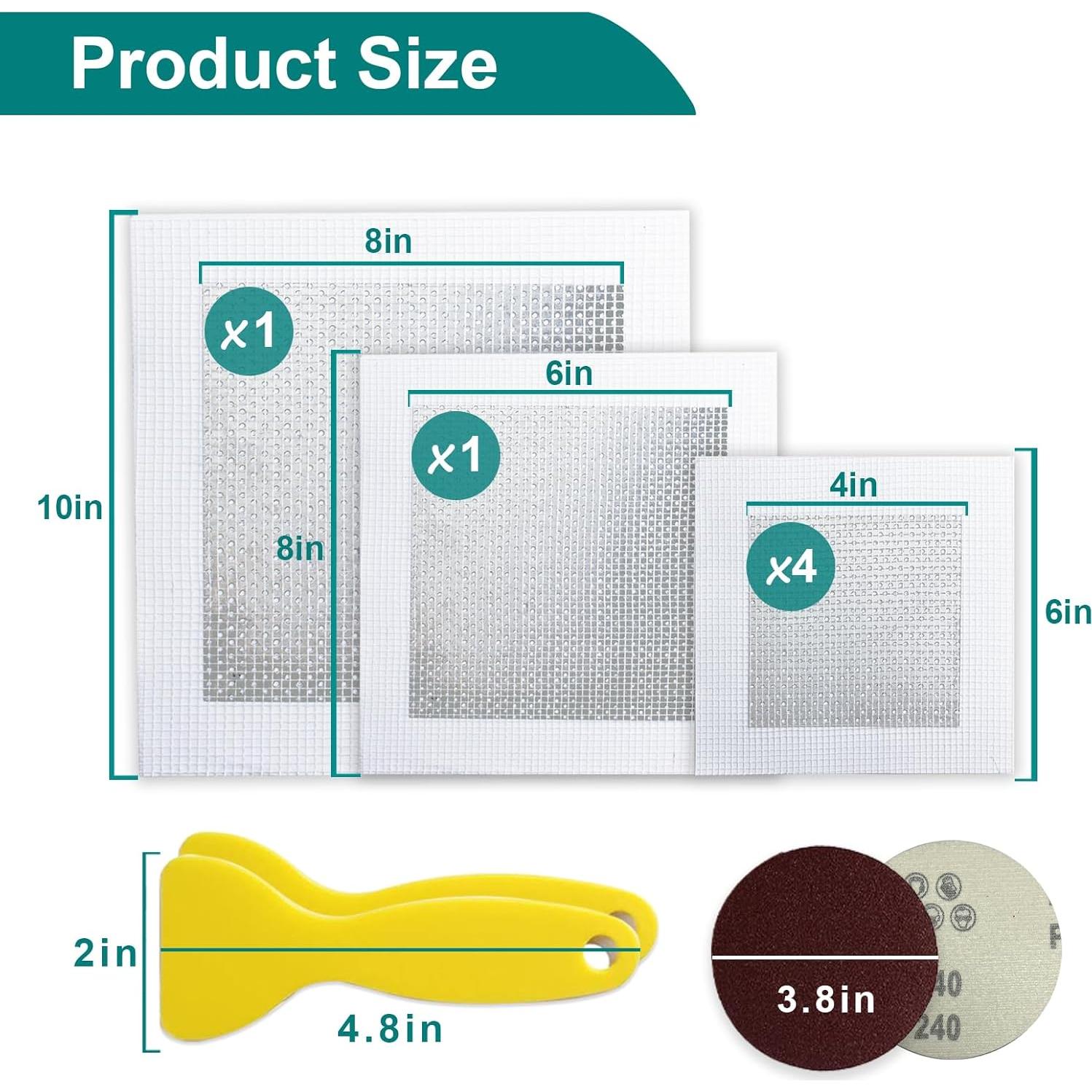 Kit de Reparación de Paneles de Yeso WYIRONG 10 Paquetes 4-20 cm