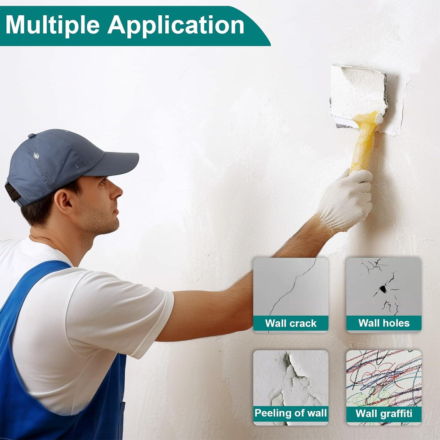 Kit de Reparación de Paneles de Yeso WYIRONG 10 Paquetes 4-20 cm