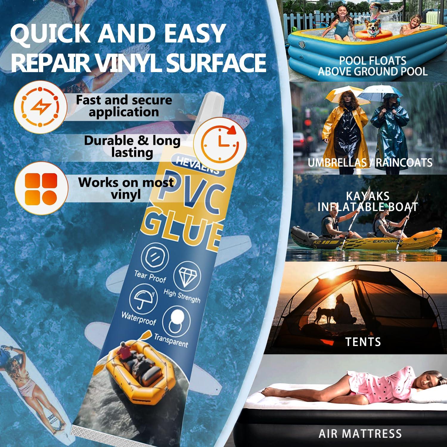 Kit de Parche HEVAENS para Colchón Inflable y PVC 60ml