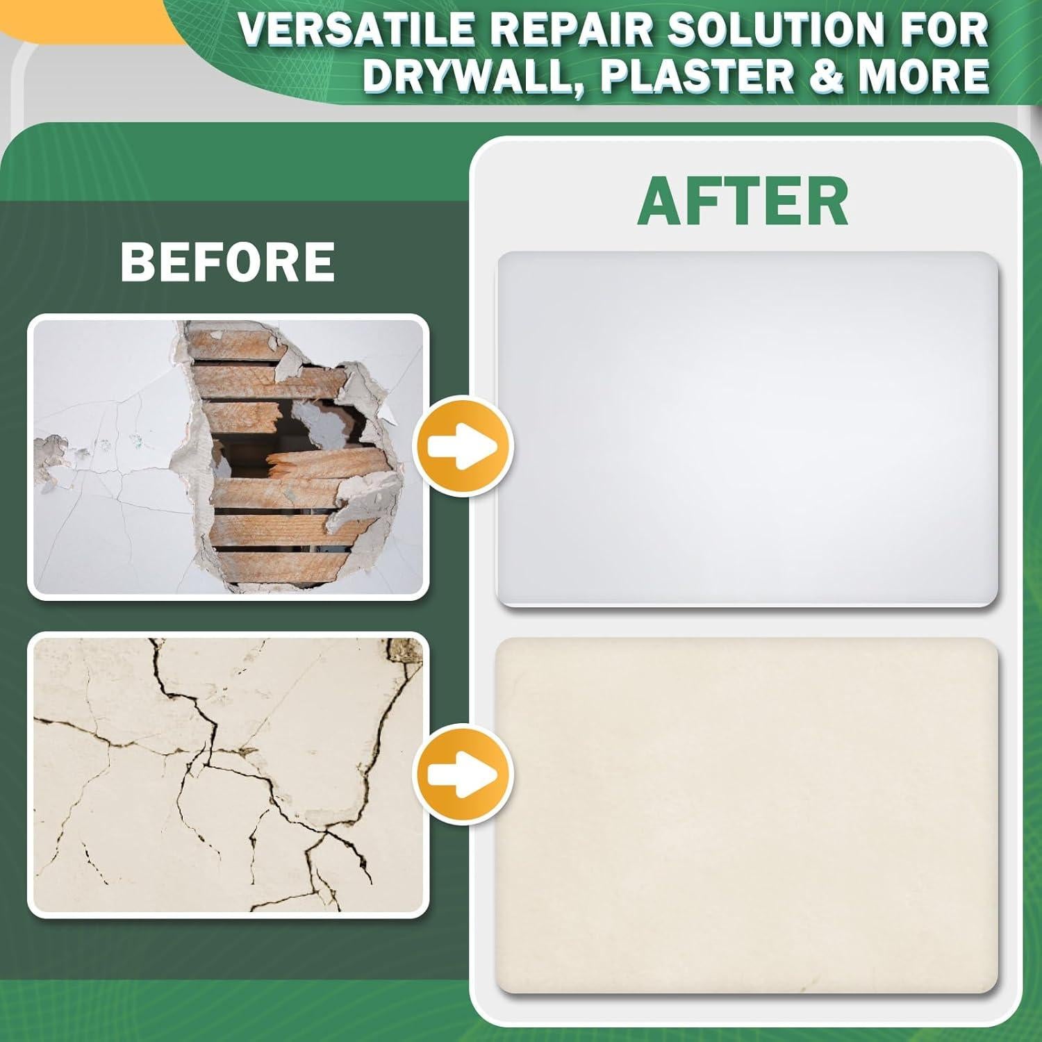 Kit de Reparación de Paneles de Yeso Seloom 30.48 cm - Parche Autoadhesivo