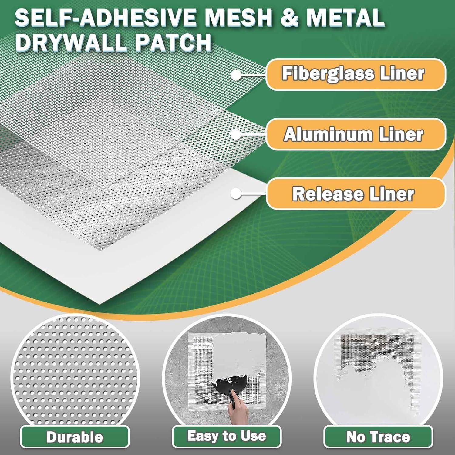 Kit de Reparación de Paneles de Yeso Seloom 30.48 cm - Parche Autoadhesivo