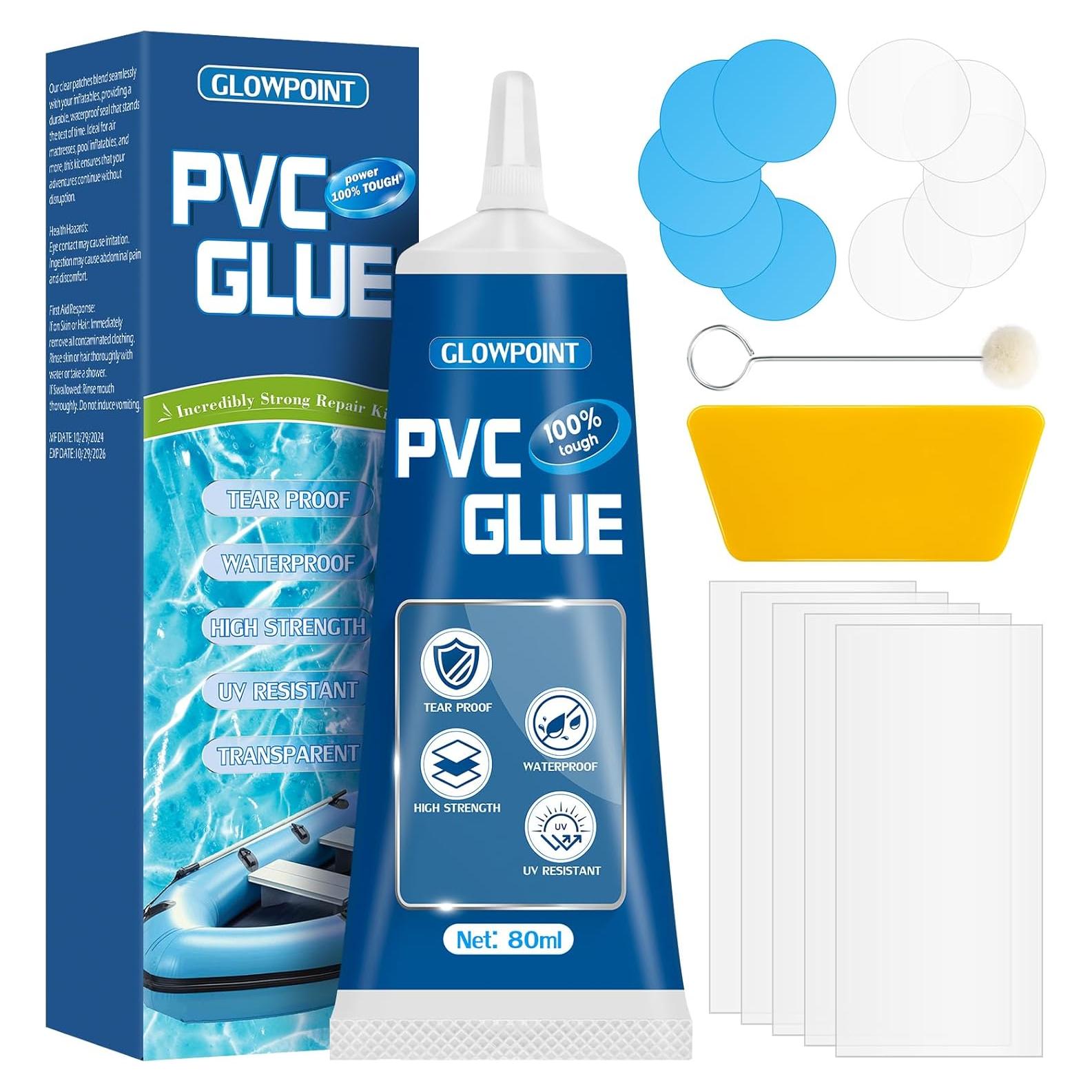 Kit de Parche para Colchón Inflable GLOWPOINT 80ml Impermeable