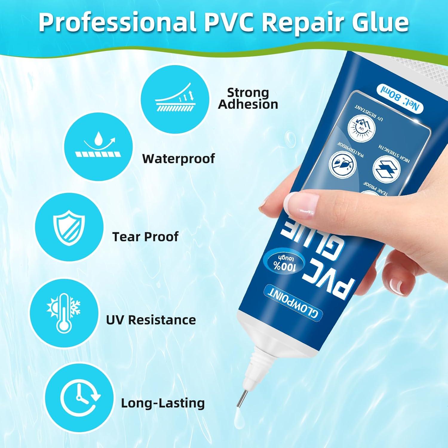 Kit de Parche para Colchón Inflable GLOWPOINT 80ml Impermeable