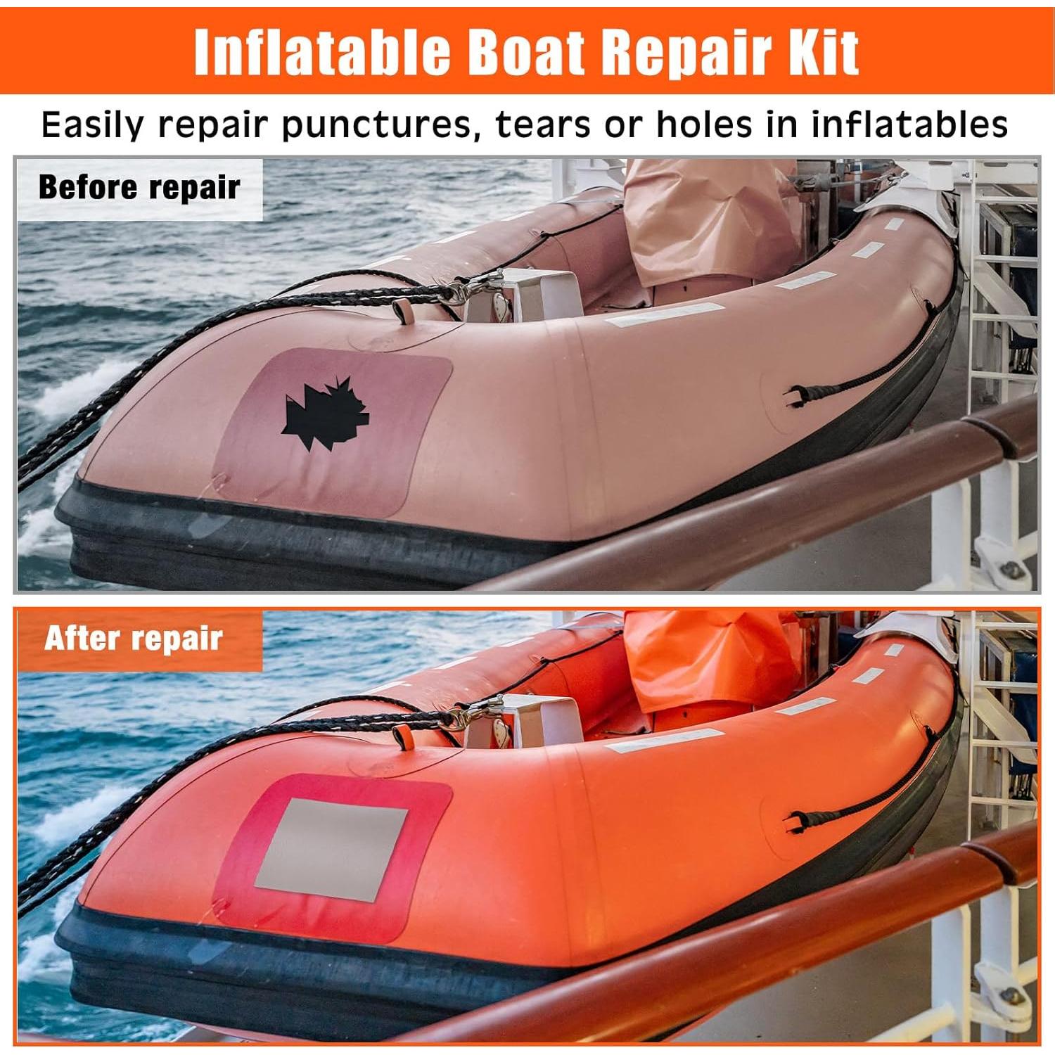 Kit de Reparación de Botes Inflables Gejoy MK4229 - 23 Piezas