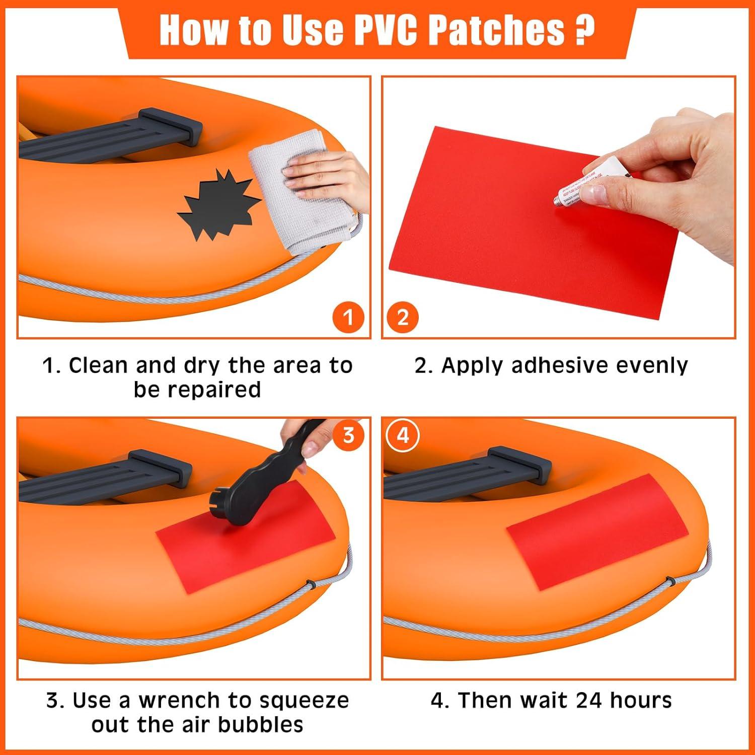 Kit de Reparación de Botes Inflables Gejoy MK4229 - 23 Piezas