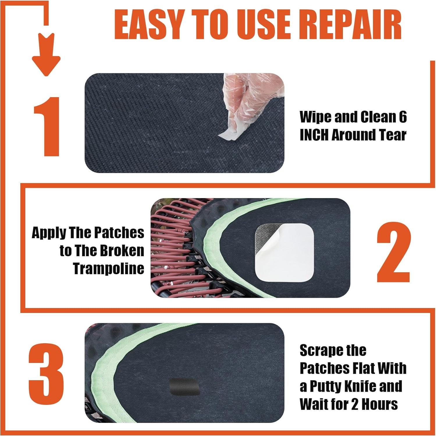 Kit de Reparación Autoadhesivo para Trampolín Taoanlo OMUMU