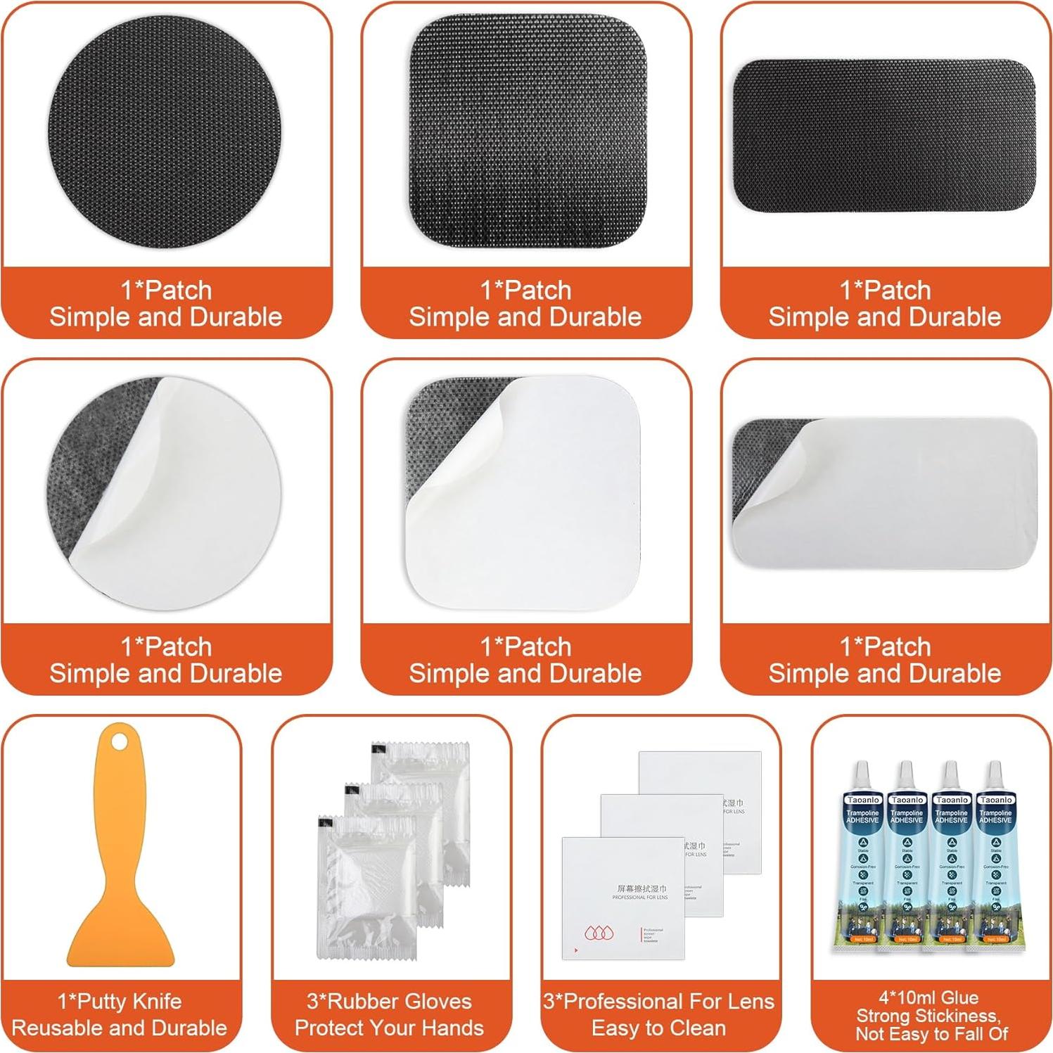 Kit de Reparación Autoadhesivo para Trampolín Taoanlo OMUMU