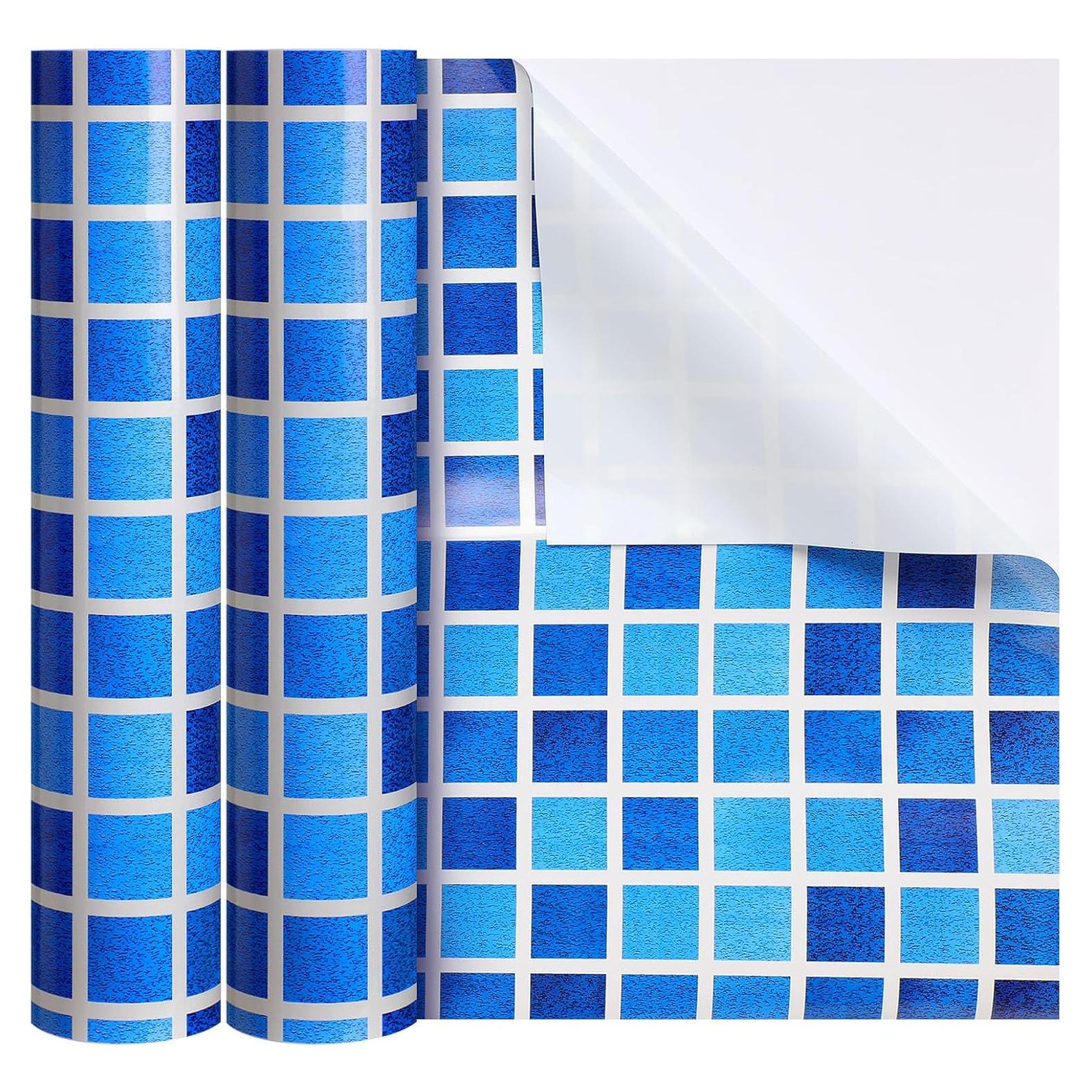 Parche de Liner de Vinilo Nuanchu 30.48 x 203.2 cm Azul