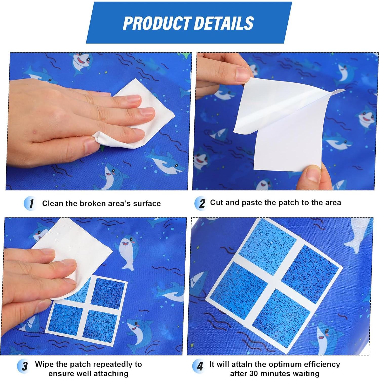 Parche de Liner de Vinilo Nuanchu 30.48 x 203.2 cm Azul