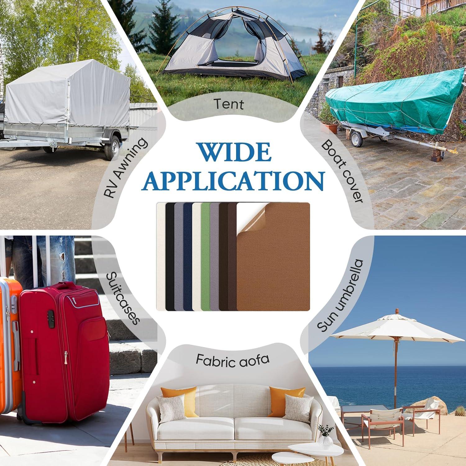 Kit de Parches Autoadhesivos Impermeables JCATTC 14x20.3cm (6 Piezas)