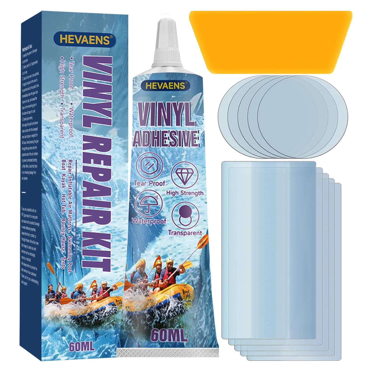 Kit de Parche HEVAENS 60ml para Colchón de Aire y Piscinas