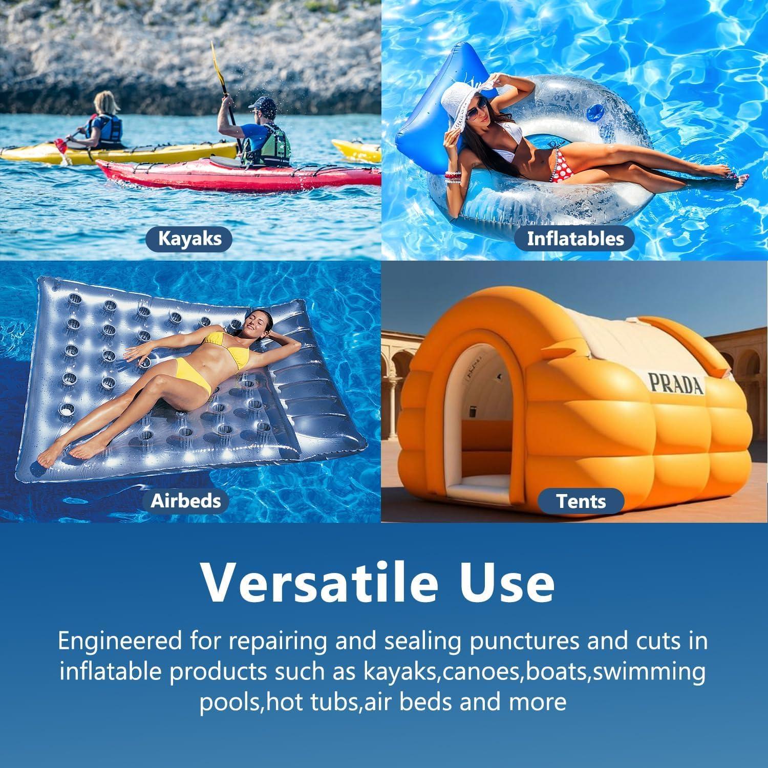 Kit de Parche HEVAENS 60ml para Colchón de Aire y Piscinas